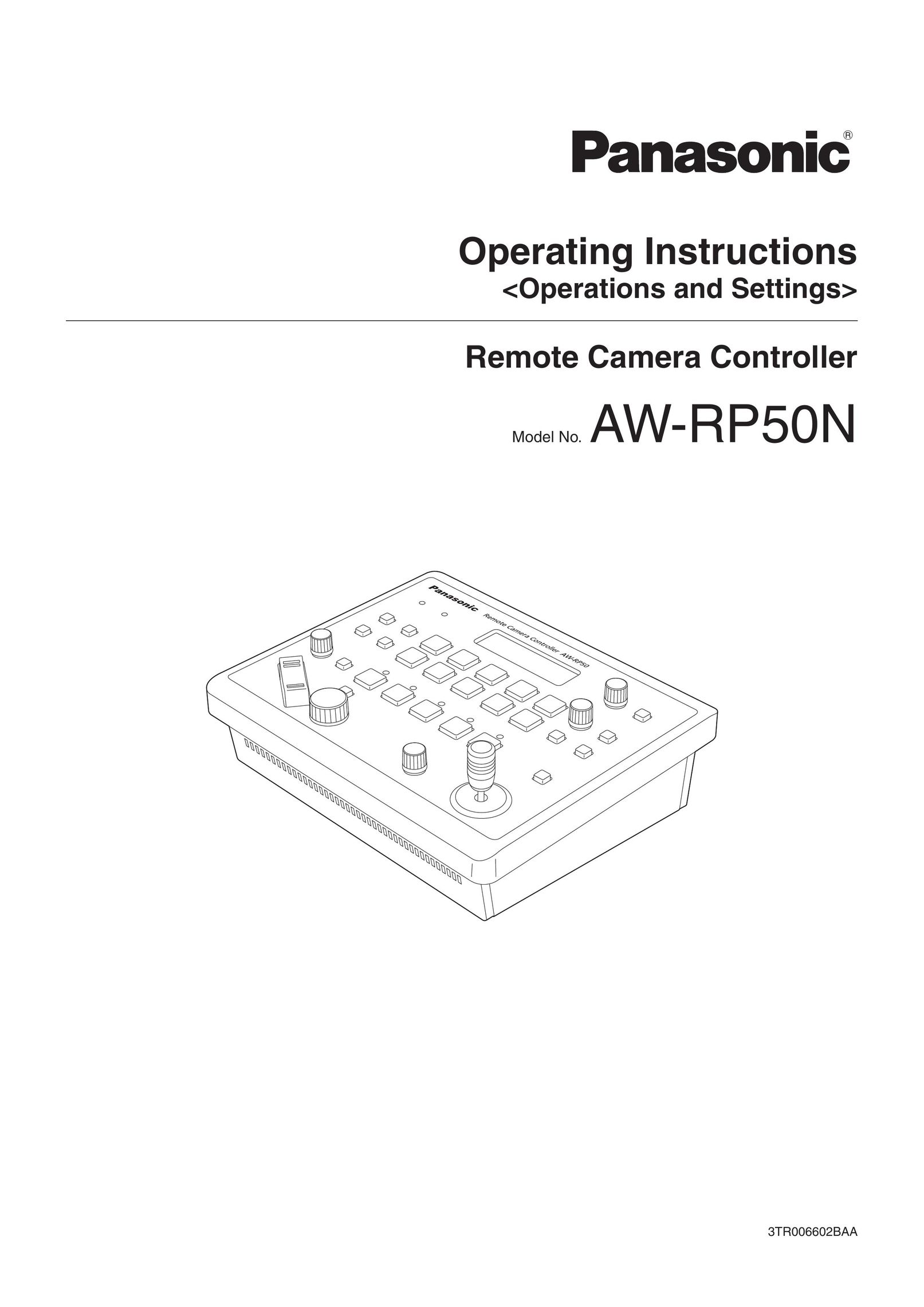 Panasonic AW-RP50N Universal Remote User Manual