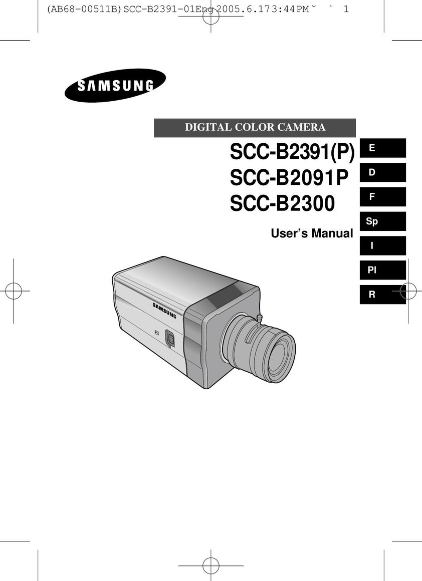 Samsung SCC-B2091(P) Universal Remote User Manual