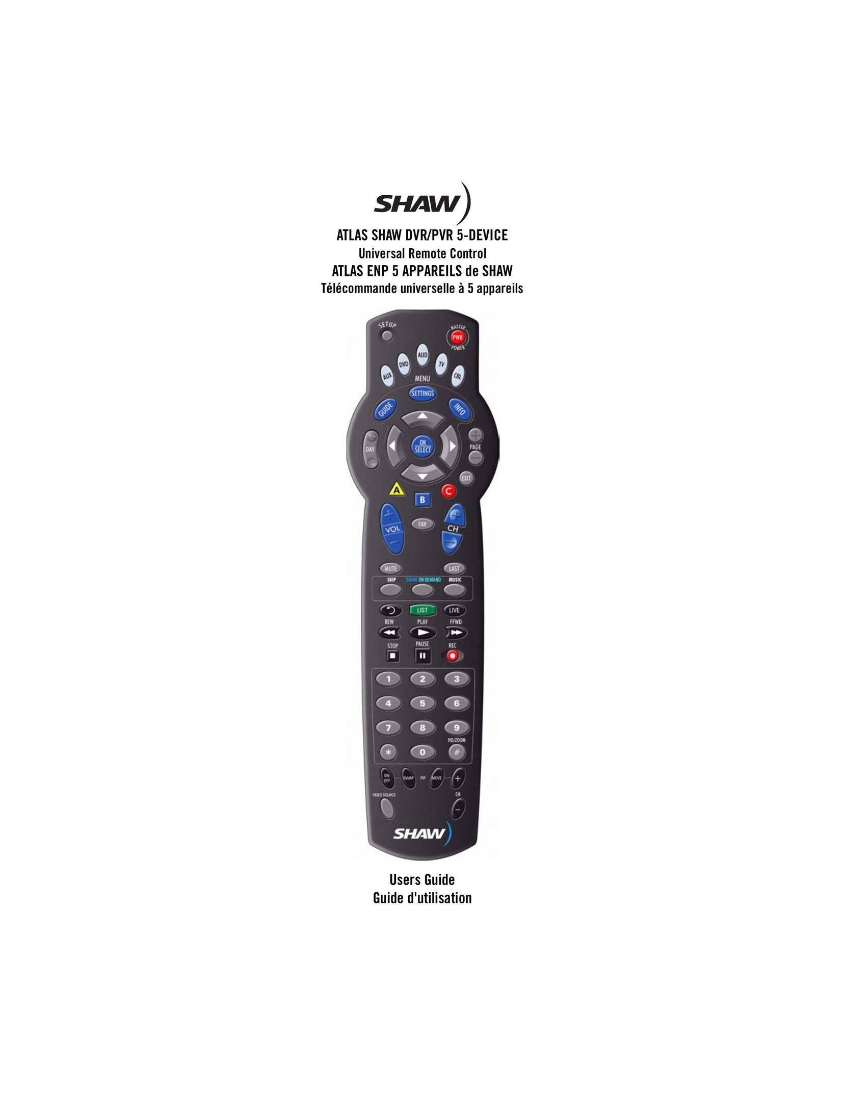 Shaw M1055 Universal Remote User Manual