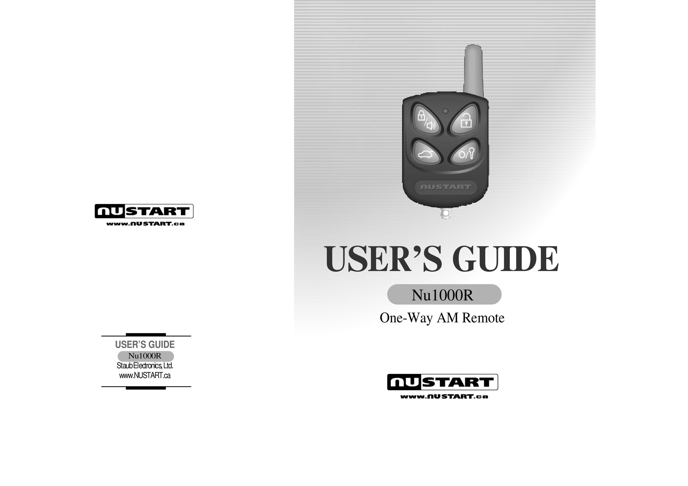Staub Electronics NU1000R Universal Remote User Manual