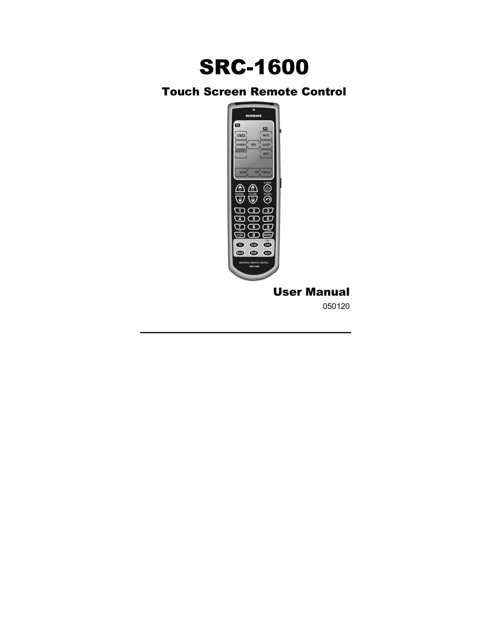 Sunwave Tech. SRC-1600 Universal Remote User Manual