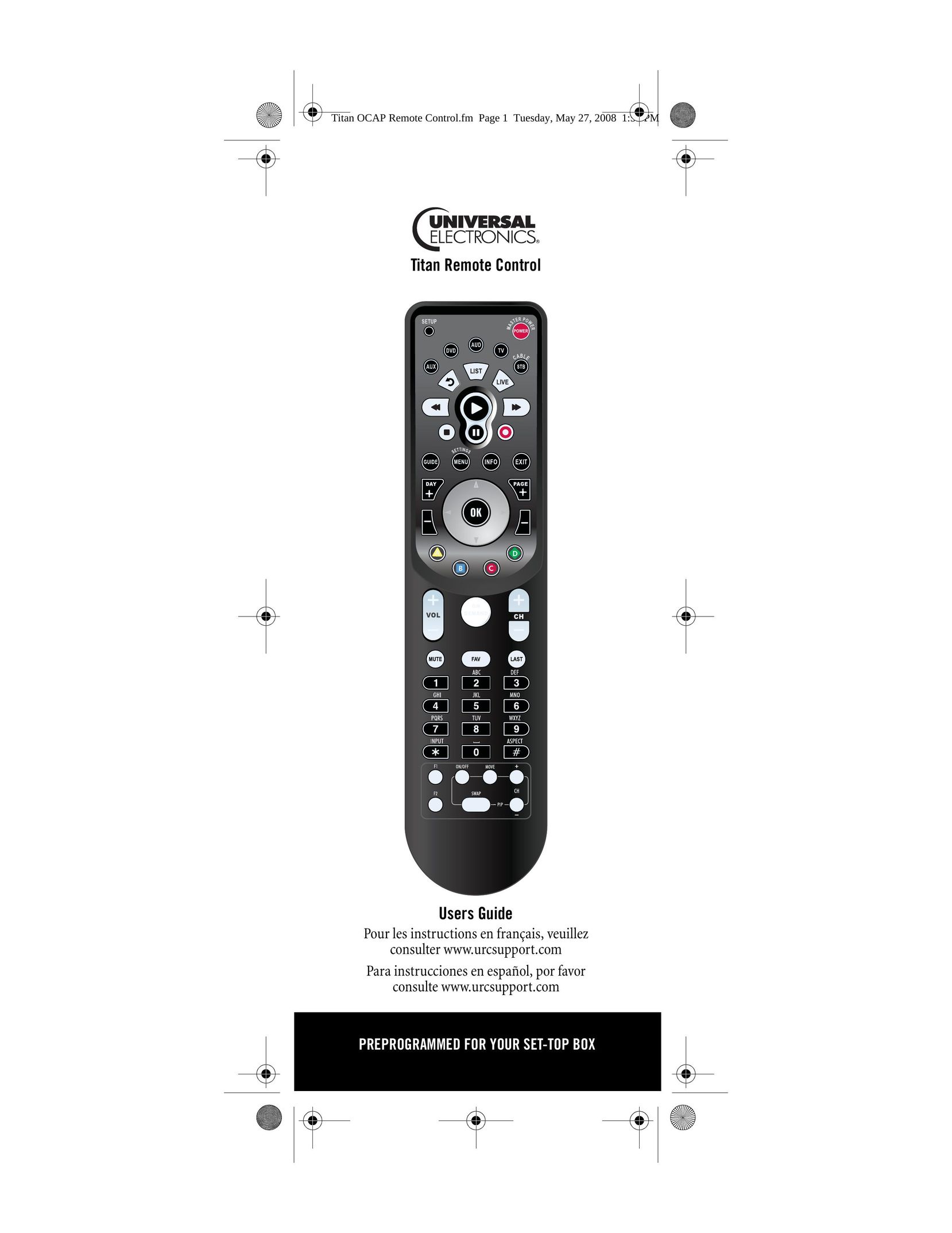 Universal Remote Control M2056-C Universal Remote User Manual
