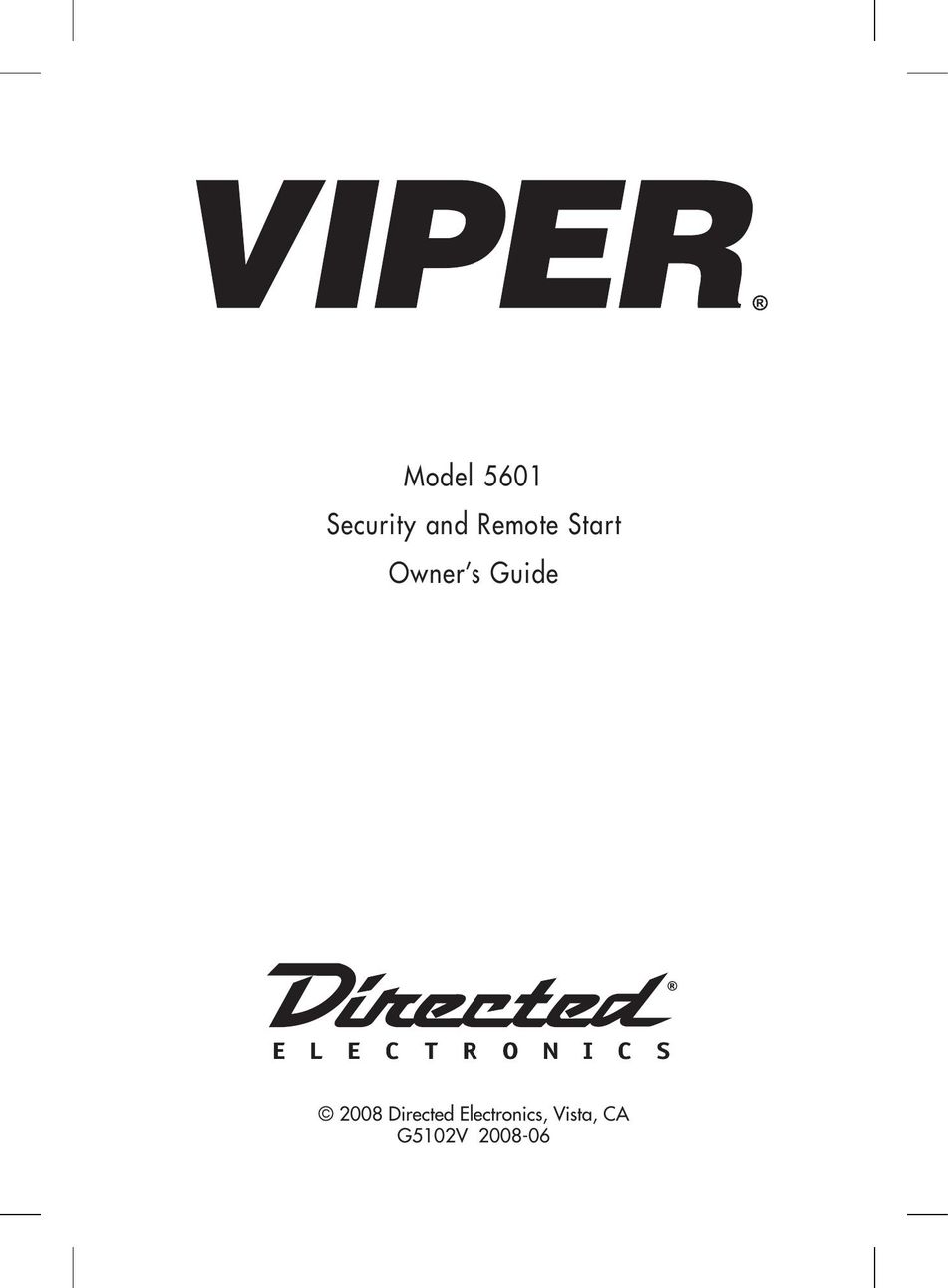 Viper G5102V Universal Remote User Manual