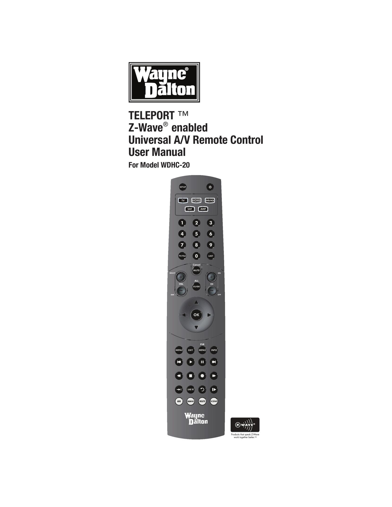 Wayne-Dalton WDHC-20 Universal Remote User Manual