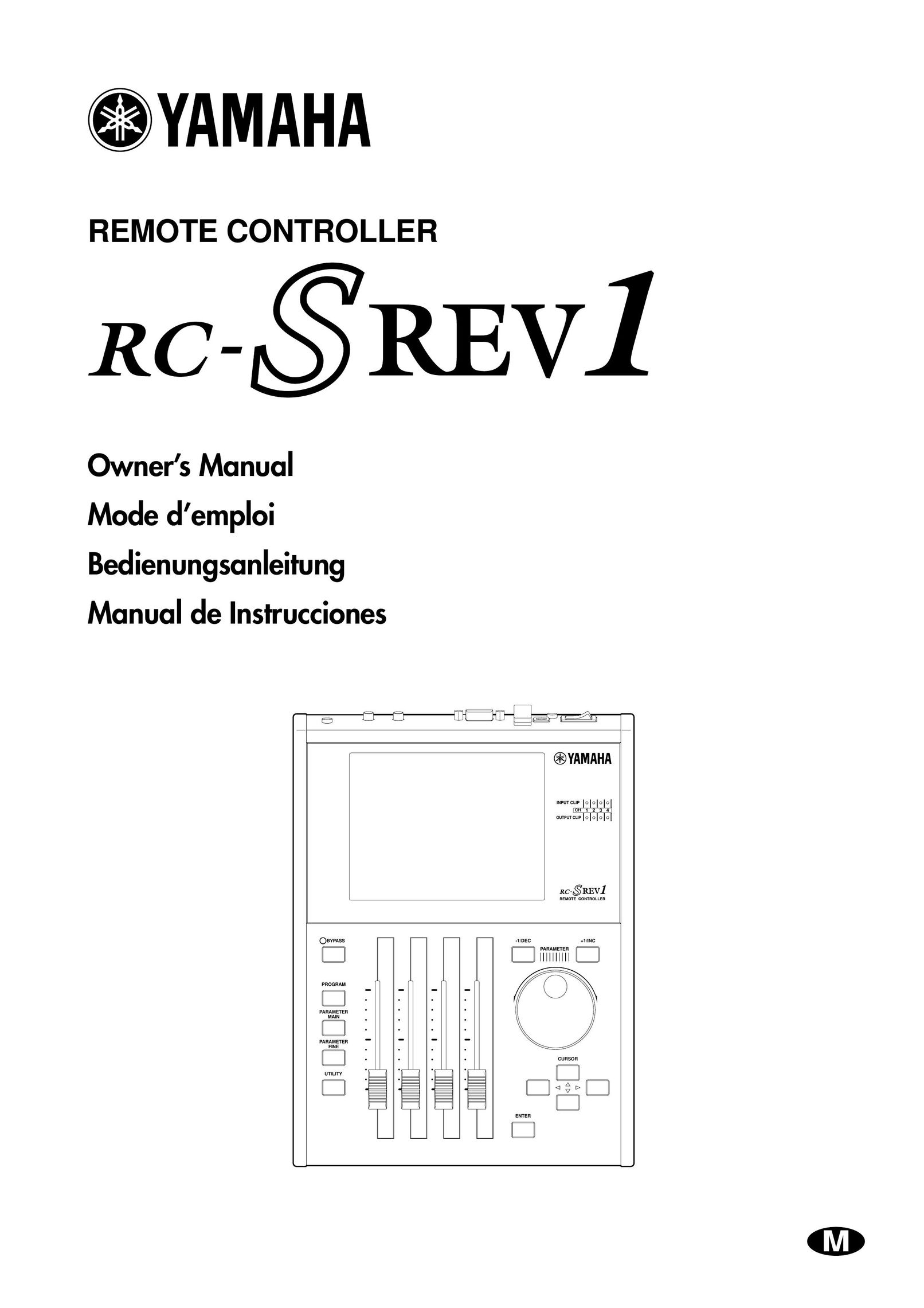 Yamaha RC-SREV1 Universal Remote User Manual
