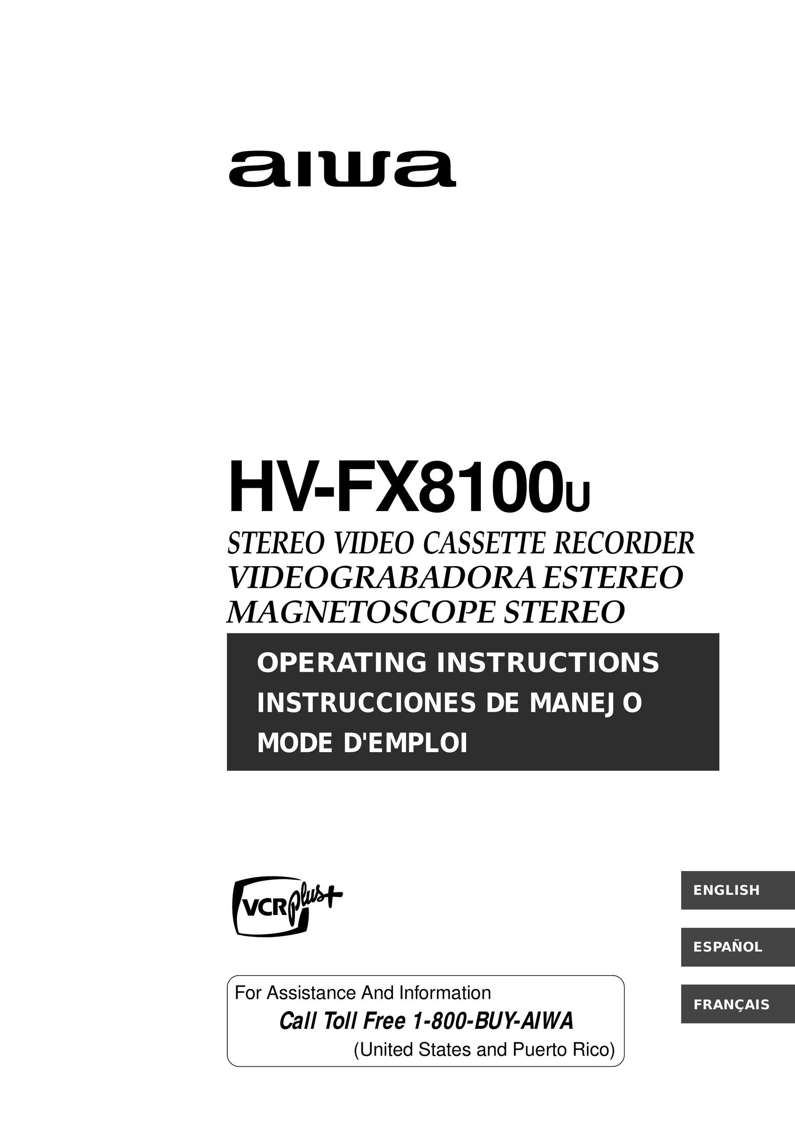 Aiwa HV-FX8100U VCR User Manual
