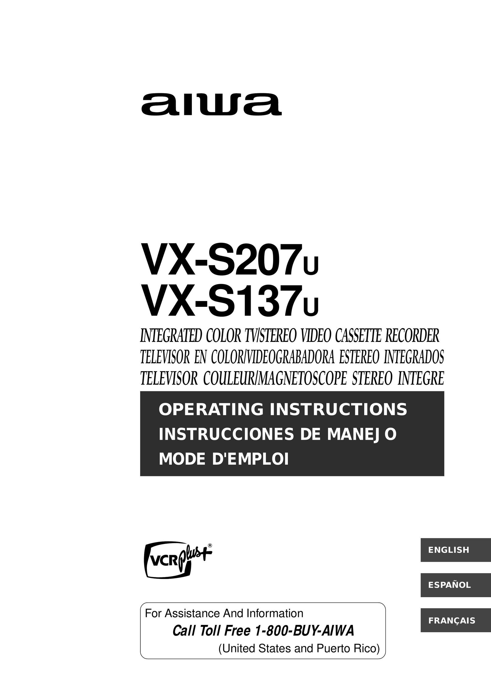 Aiwa VX-S207U VCR User Manual