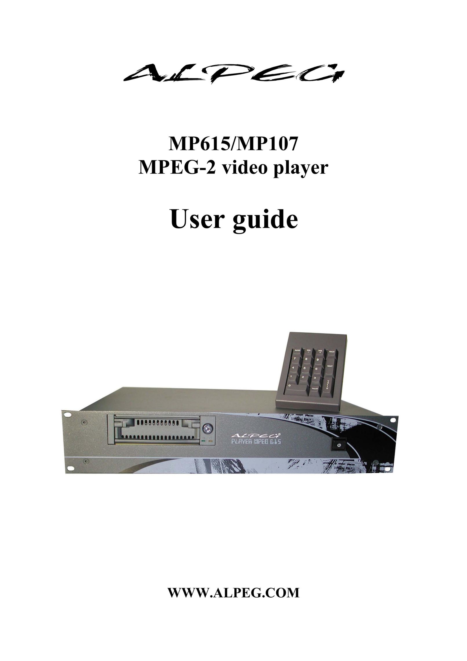 Alpes USA MP615/MP107 VCR User Manual
