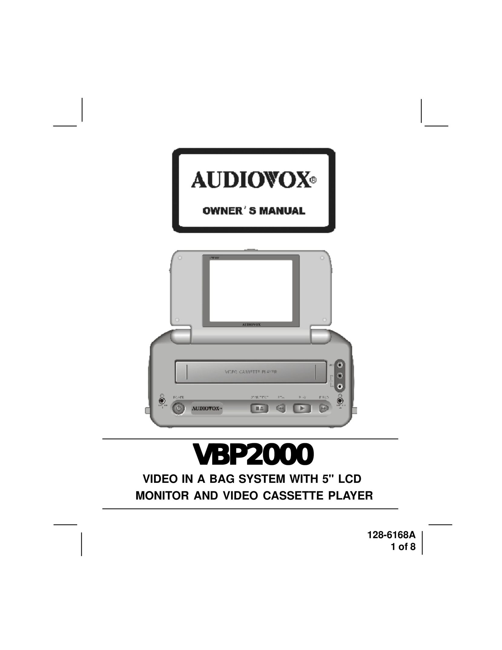 Audiovox VBP2000 VCR User Manual