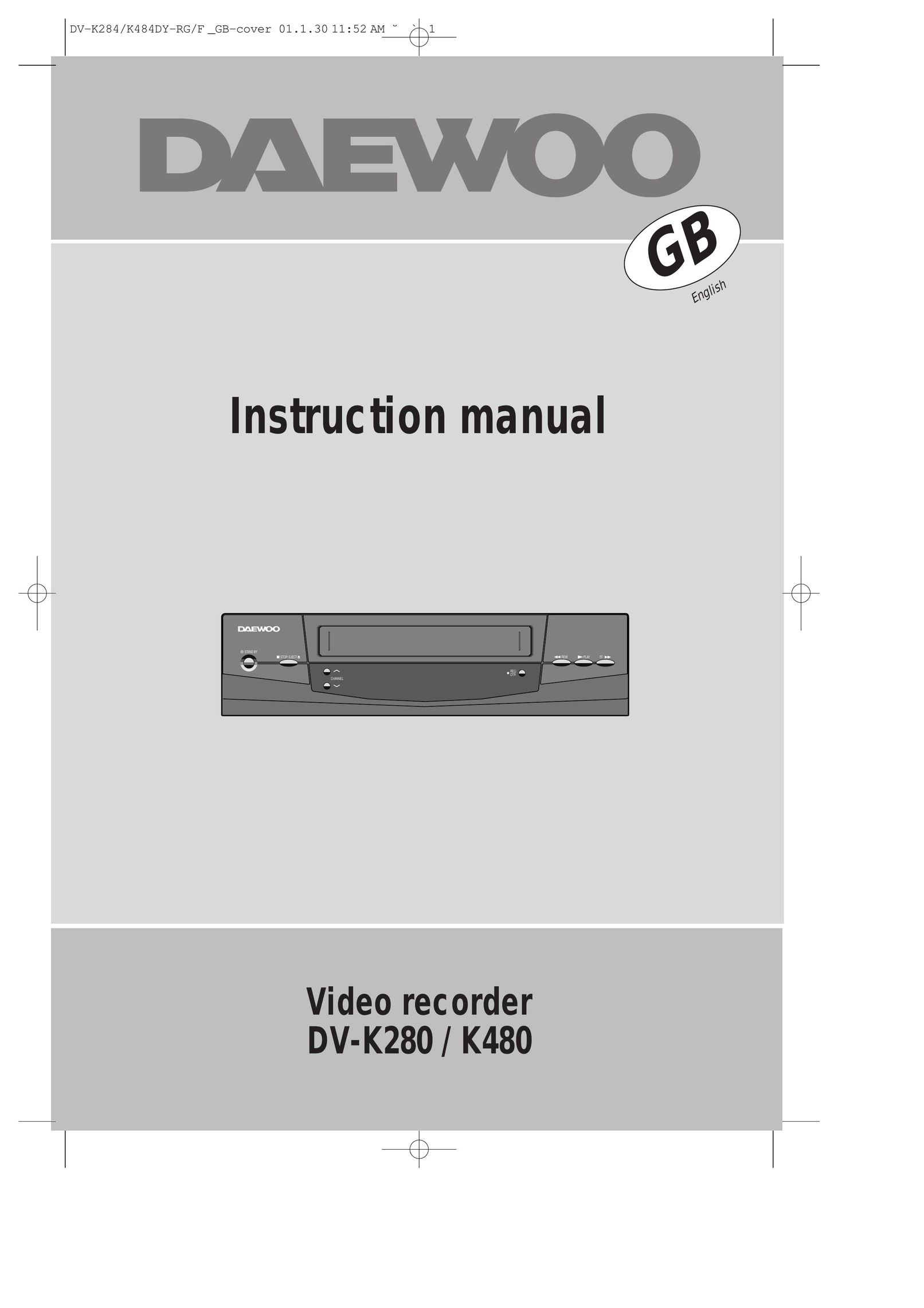 Daewoo K480 VCR User Manual