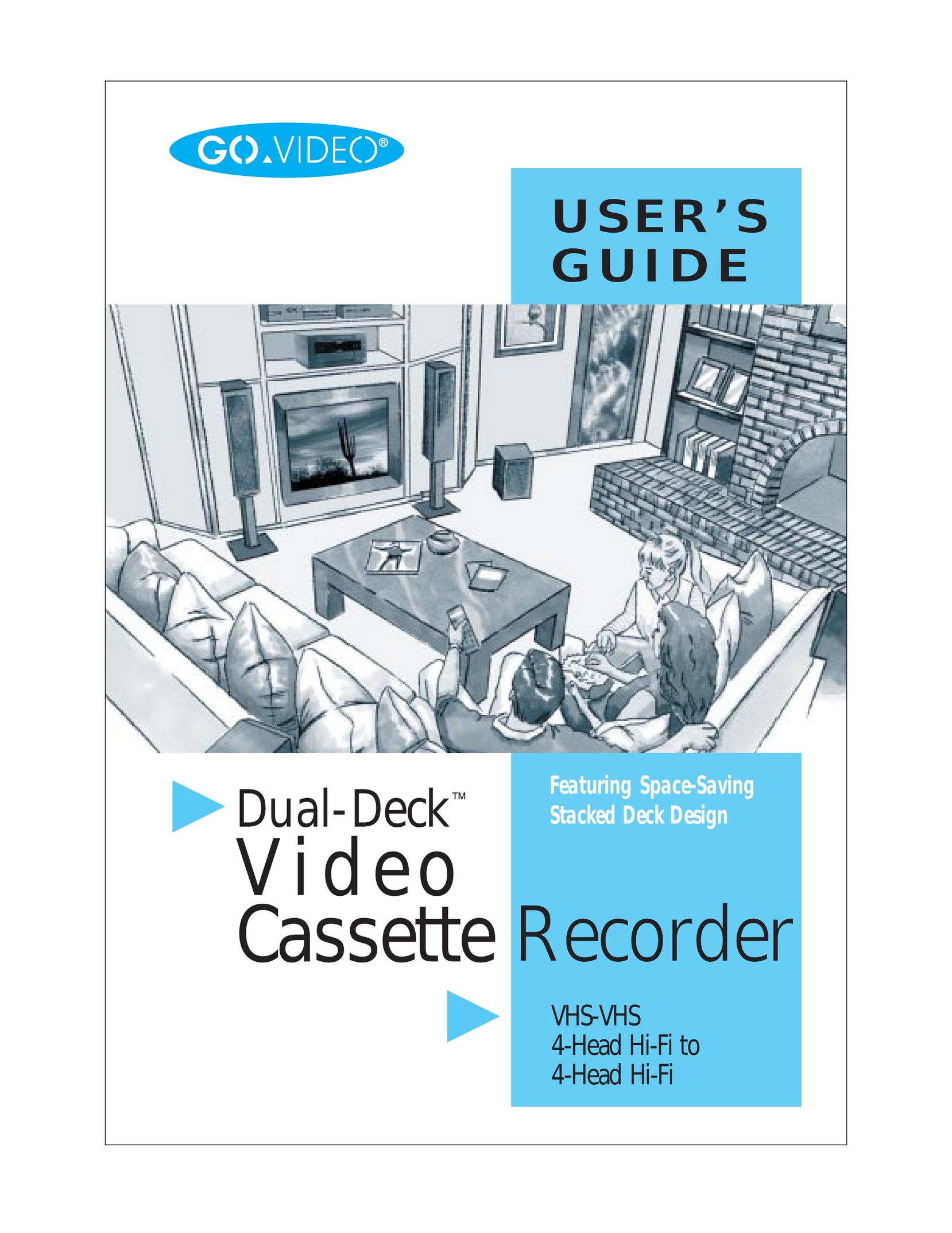 Go-Video 4-Head Hi-Fi VCR User Manual