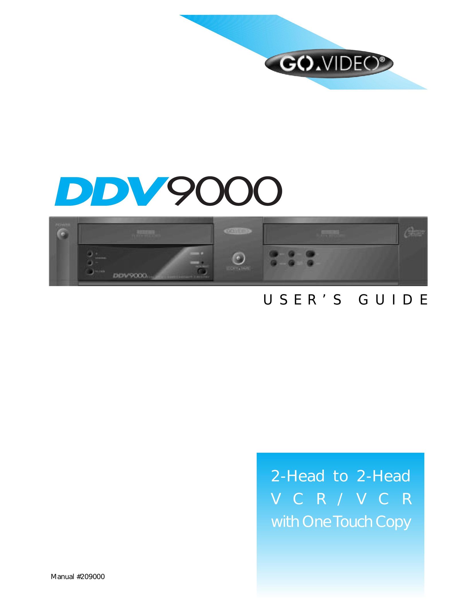 Go-Video DDV9000 VCR User Manual