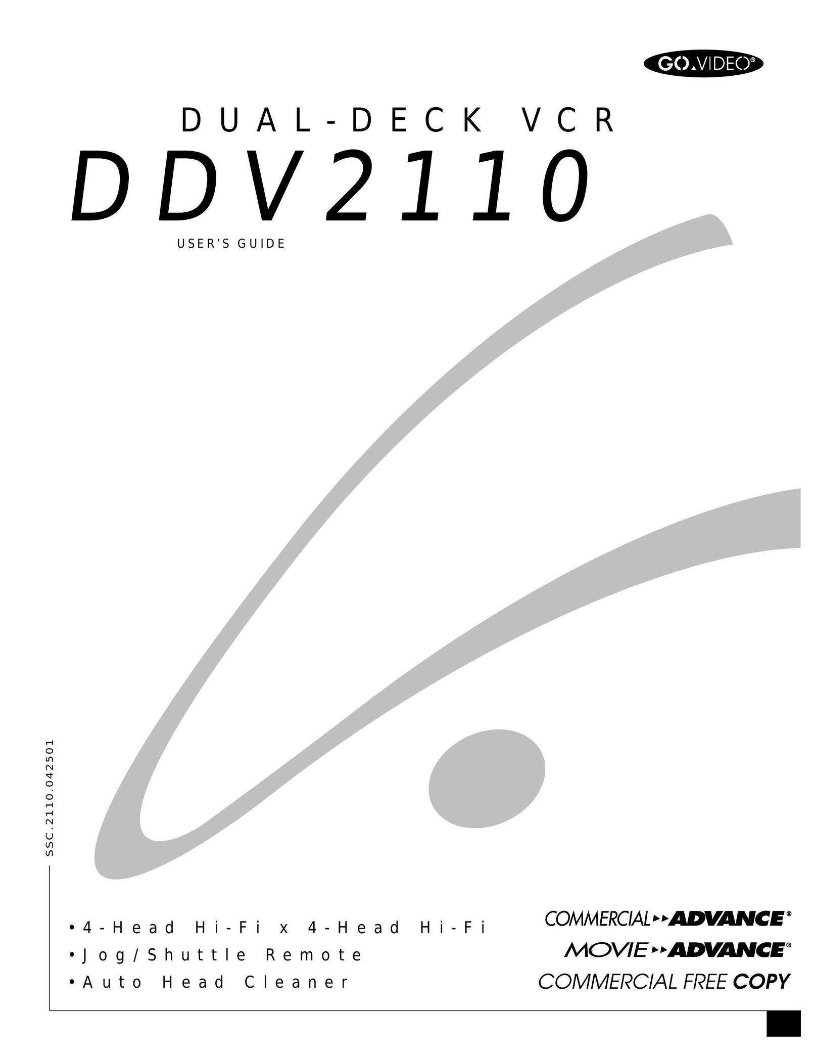 GoVideo DDV 2110 VCR User Manual
