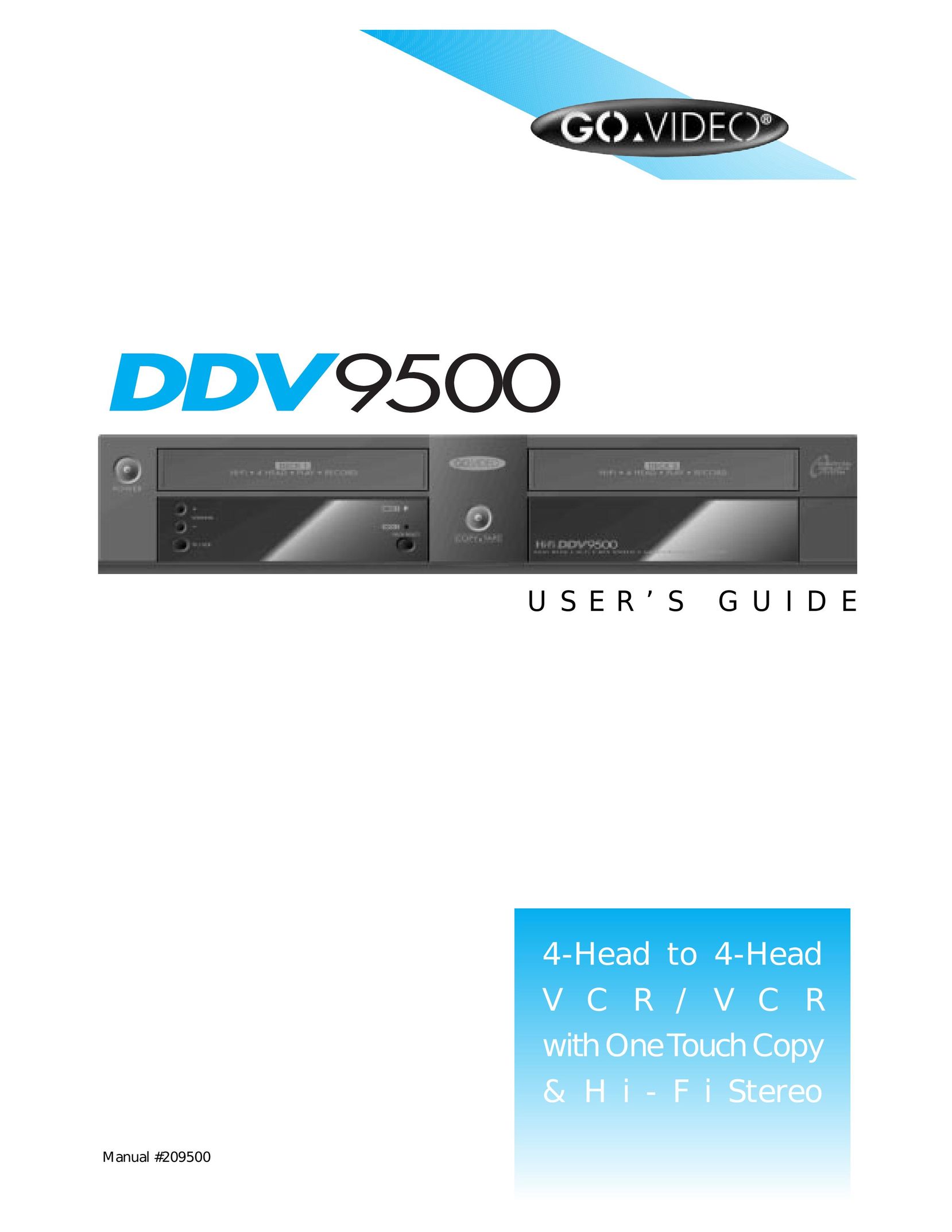 GoVideo DDV9500 VCR User Manual