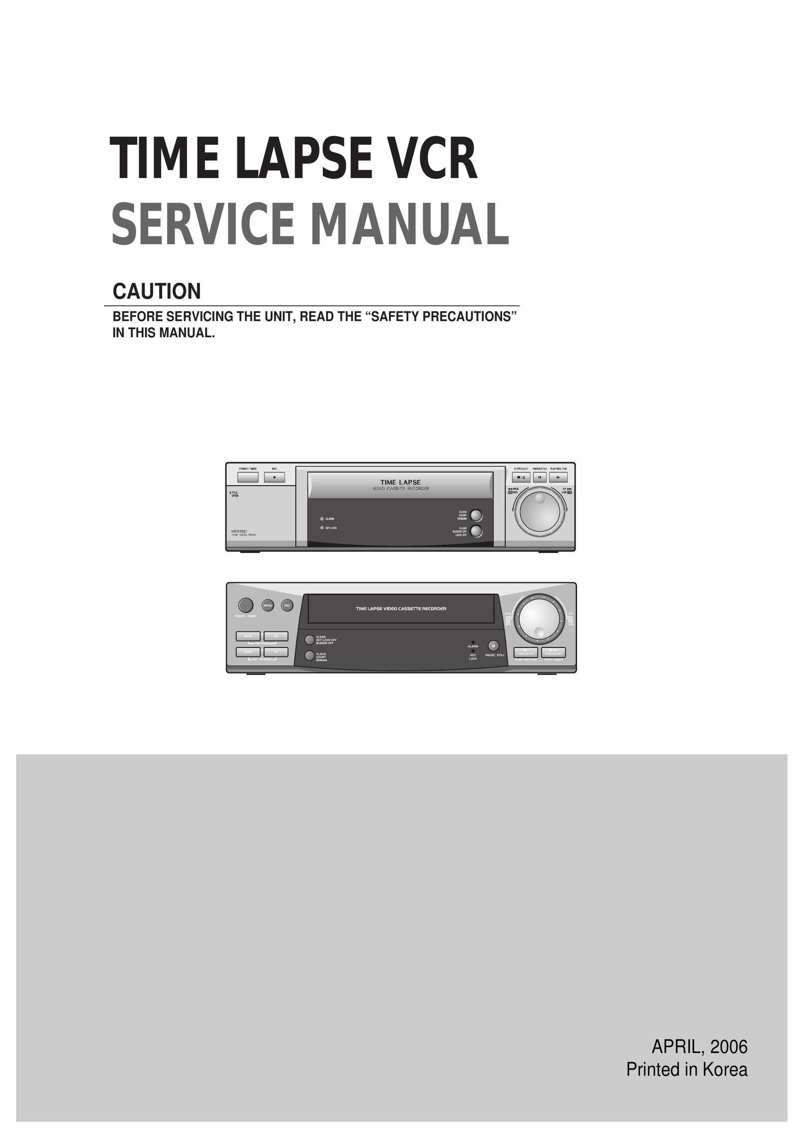 LG Electronics TL-AT130M VCR User Manual