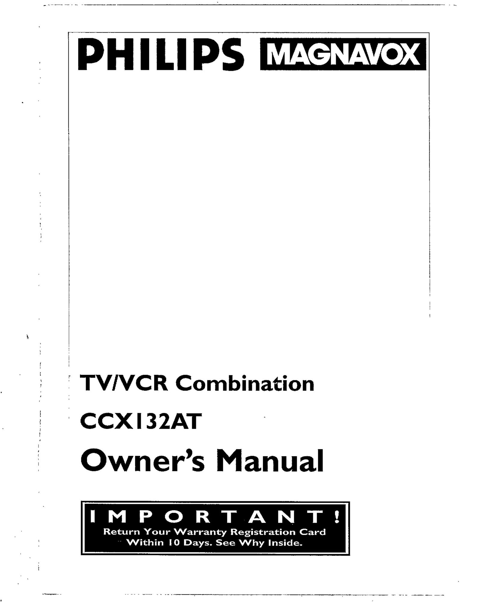 Magnavox CCX132AT VCR User Manual