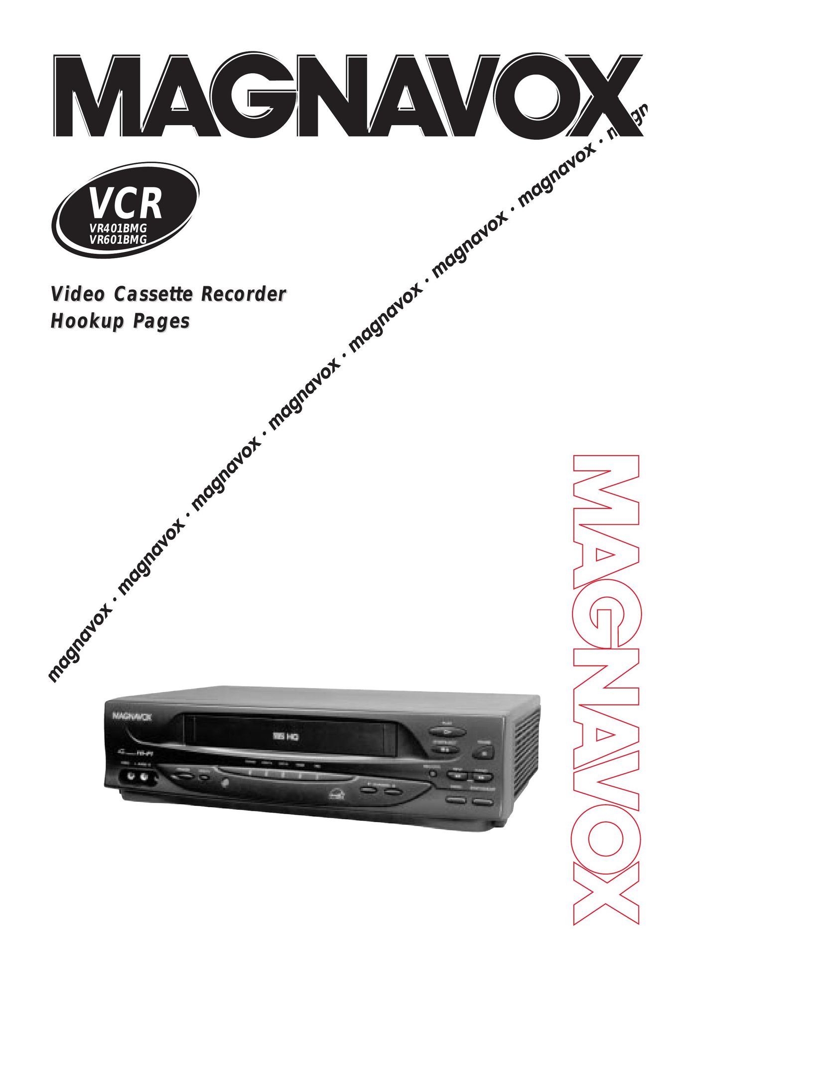 Magnavox VCRVR401BMG VCR User Manual