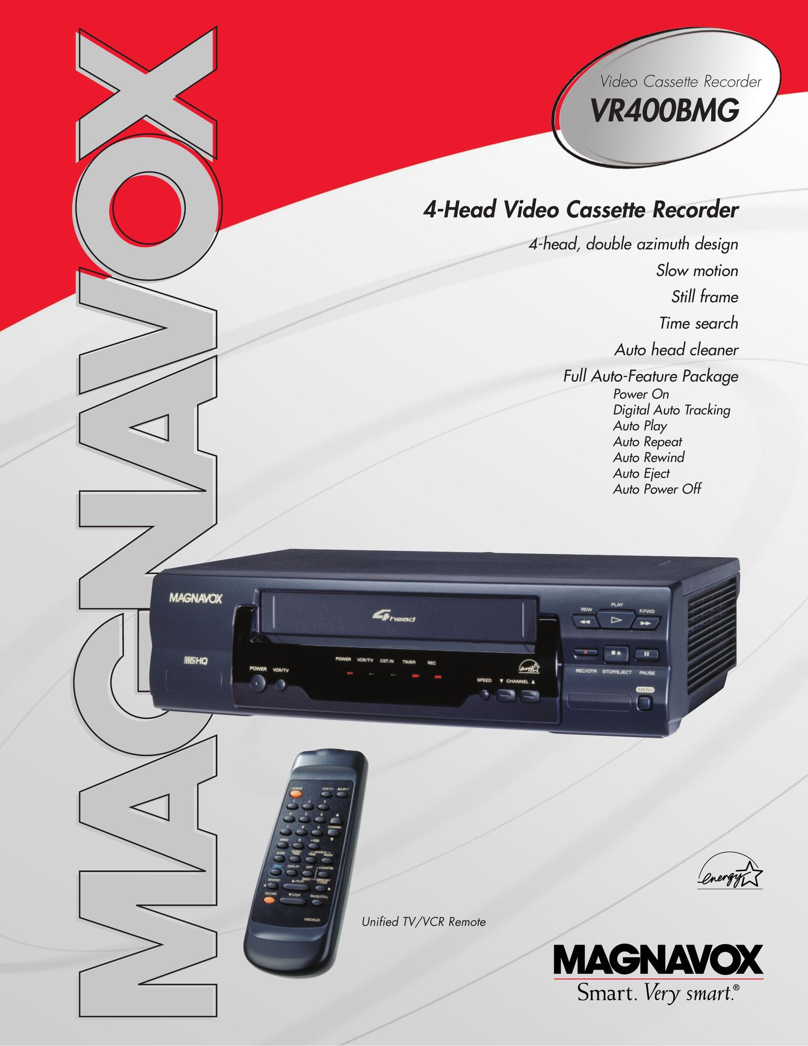 Magnavox VR400BMG VCR User Manual