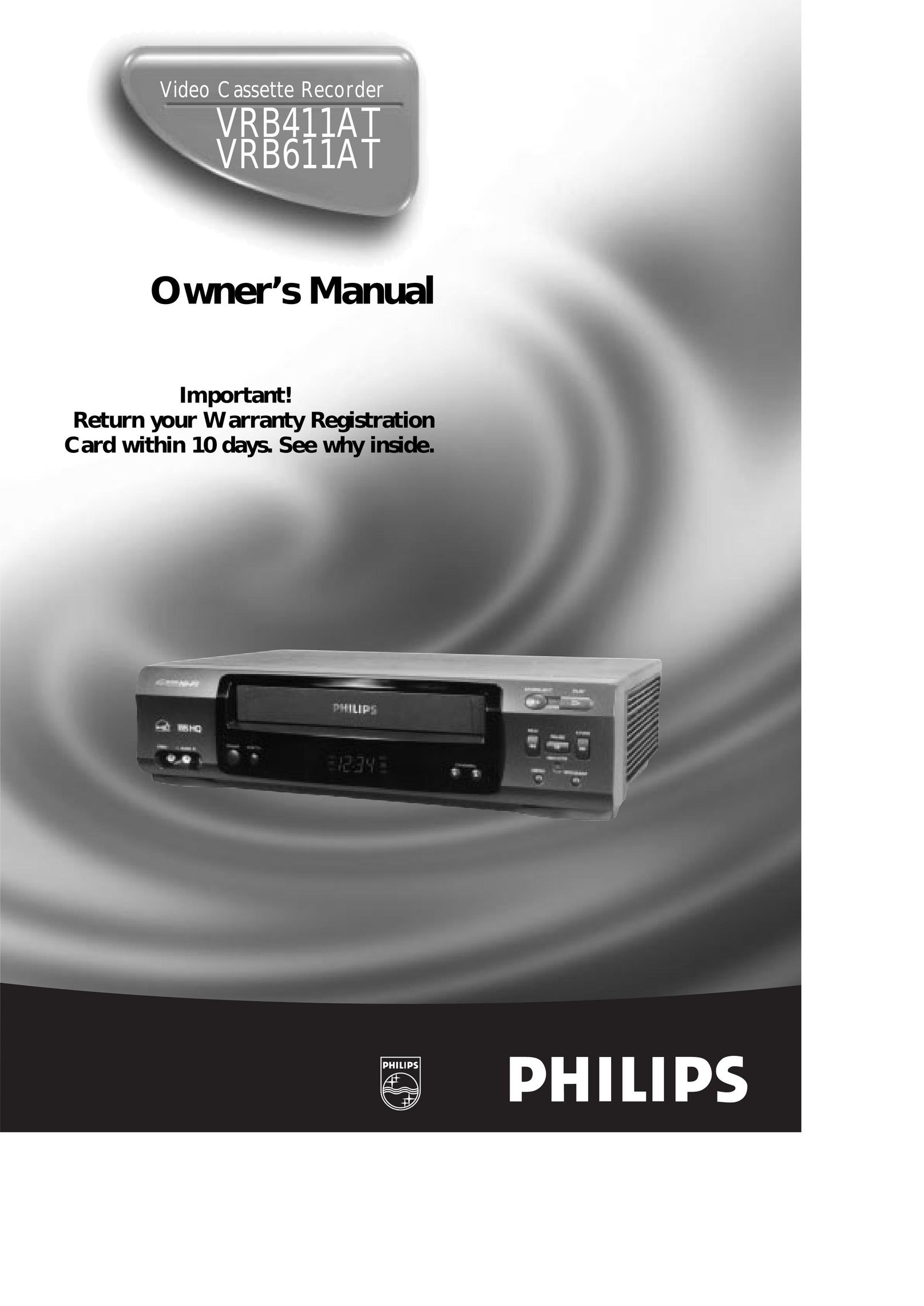 Magnavox VRB411AT VCR User Manual
