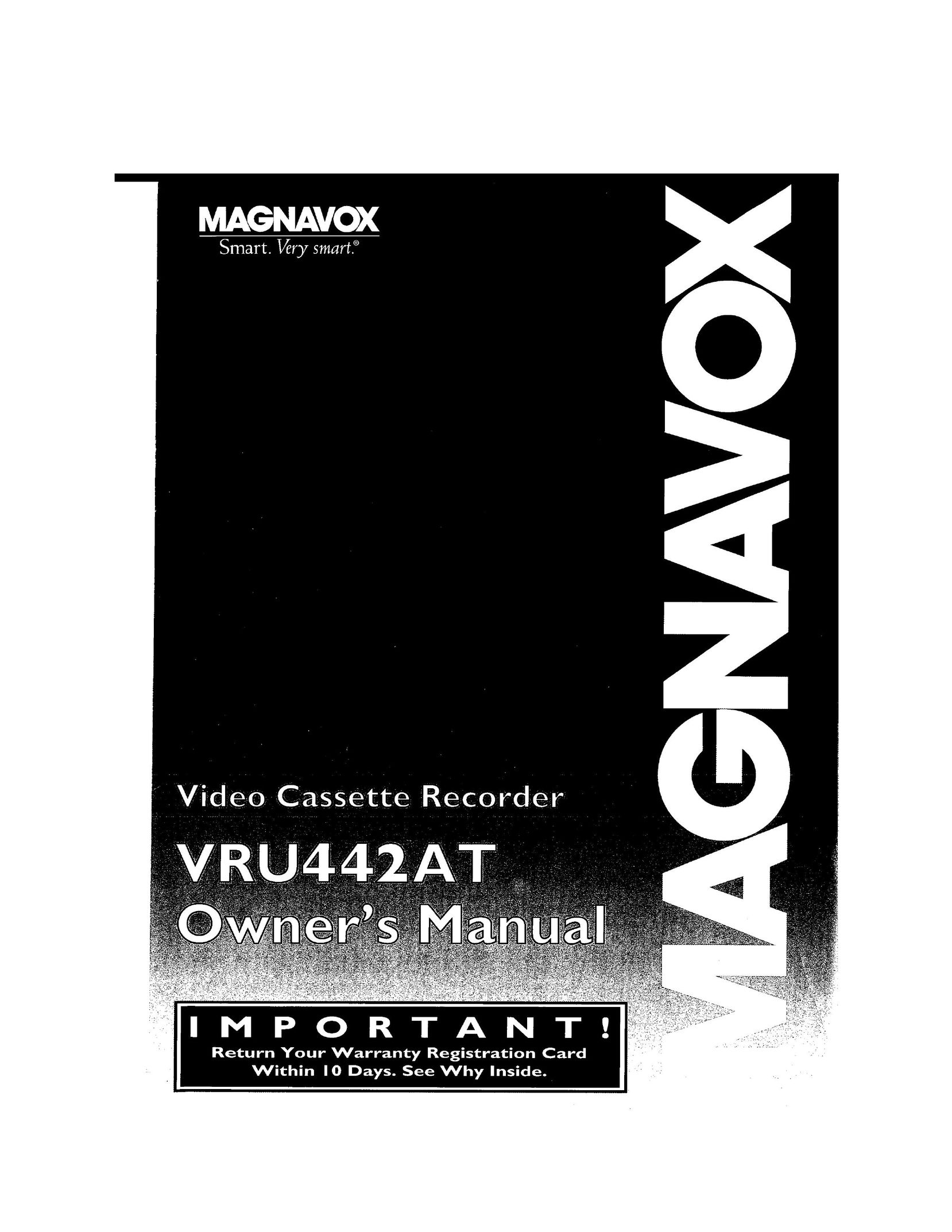 Magnavox VRU442AT VCR User Manual