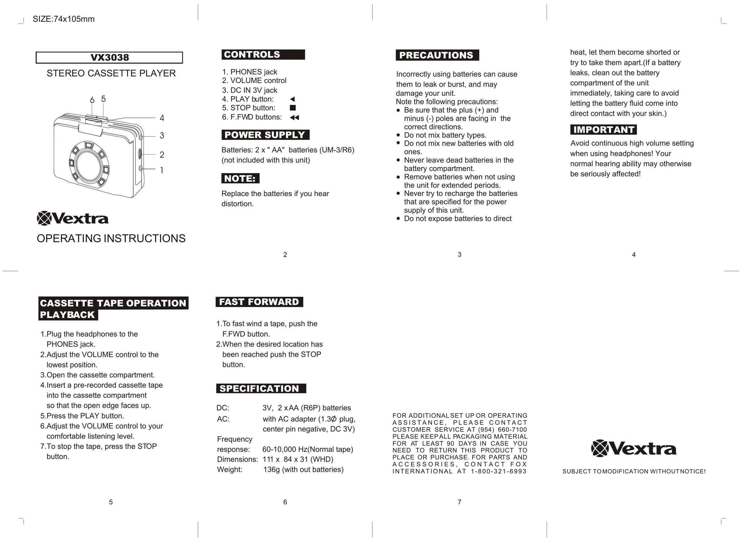 Memorex VX3038 VCR User Manual
