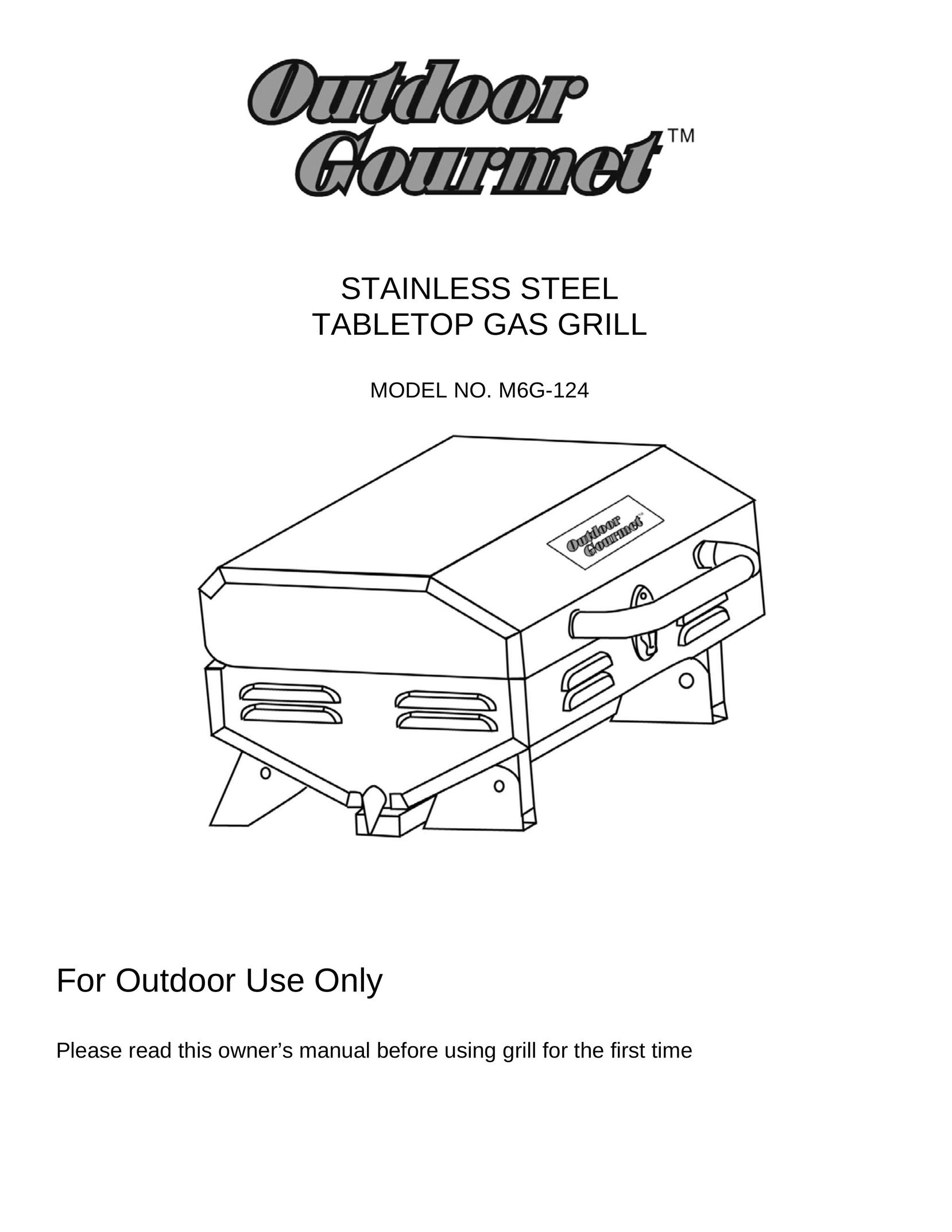 Outdoor Gourmet M6G-124 VCR User Manual