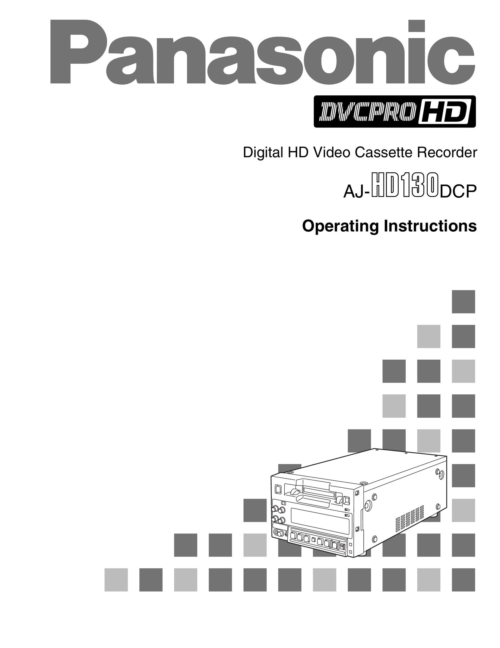 Panasonic AJ- DCP VCR User Manual