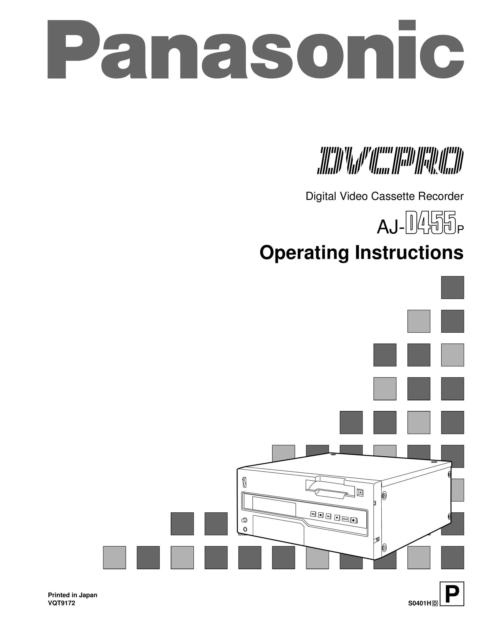 Panasonic AJ-D455P VCR User Manual