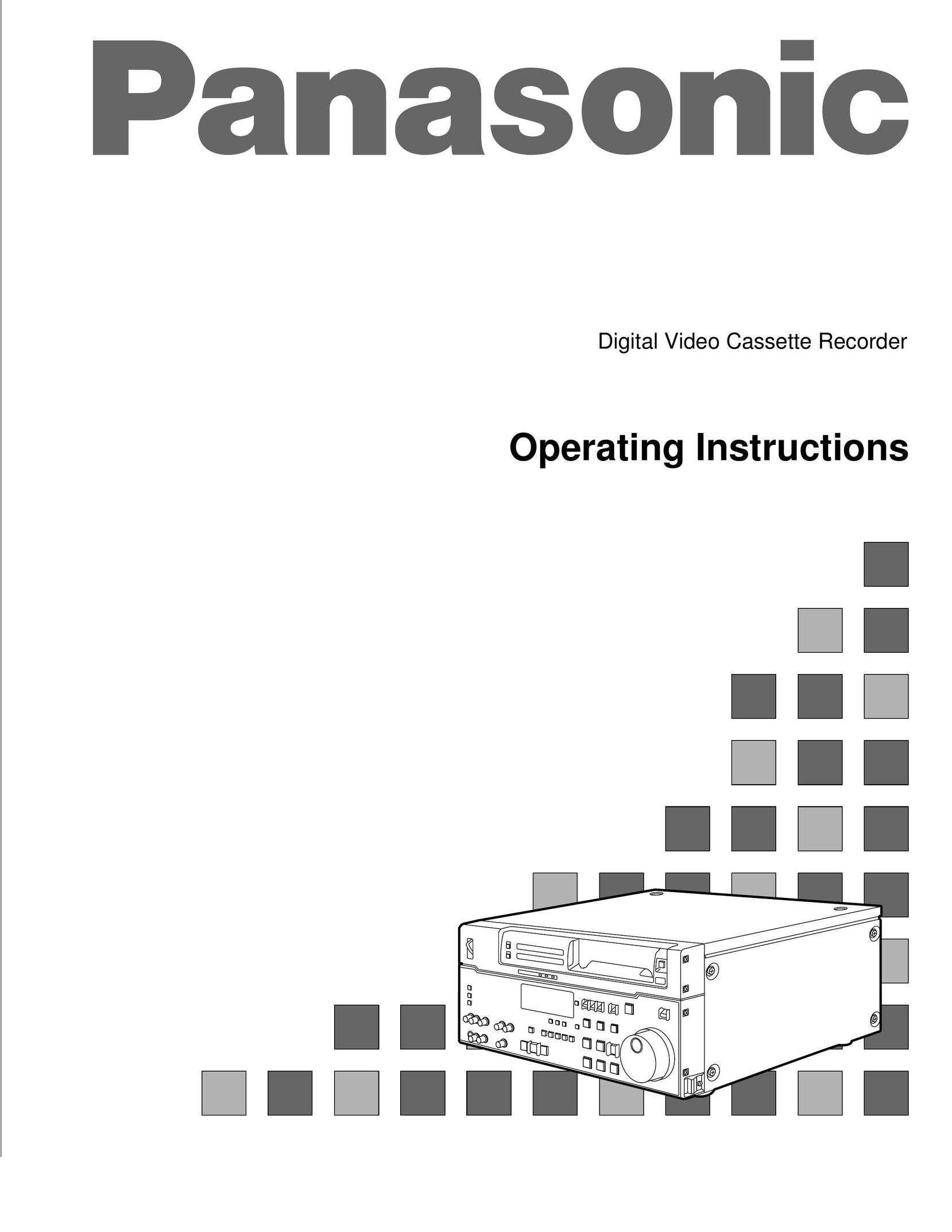 Panasonic AJ-D850A VCR User Manual