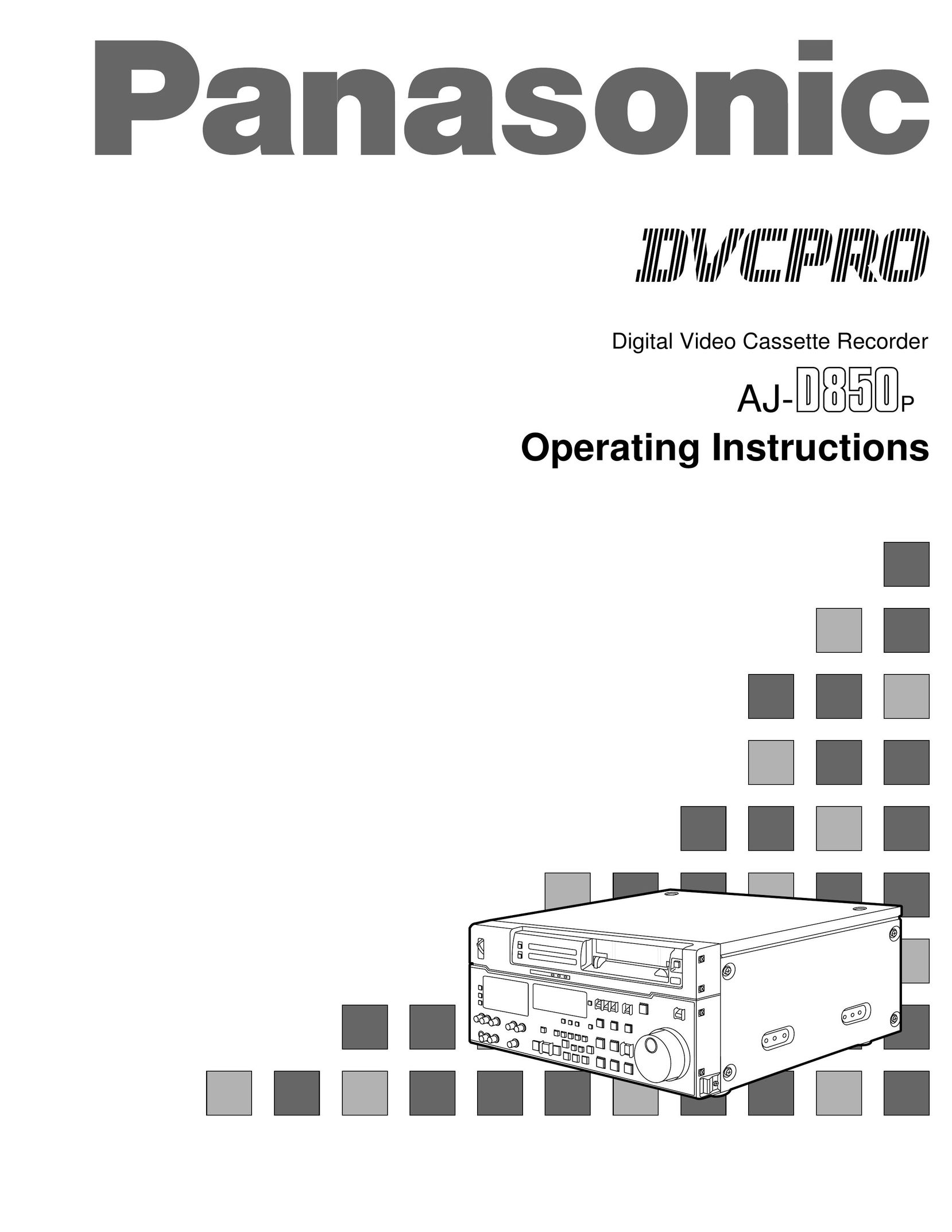 Panasonic AJ-D850P VCR User Manual