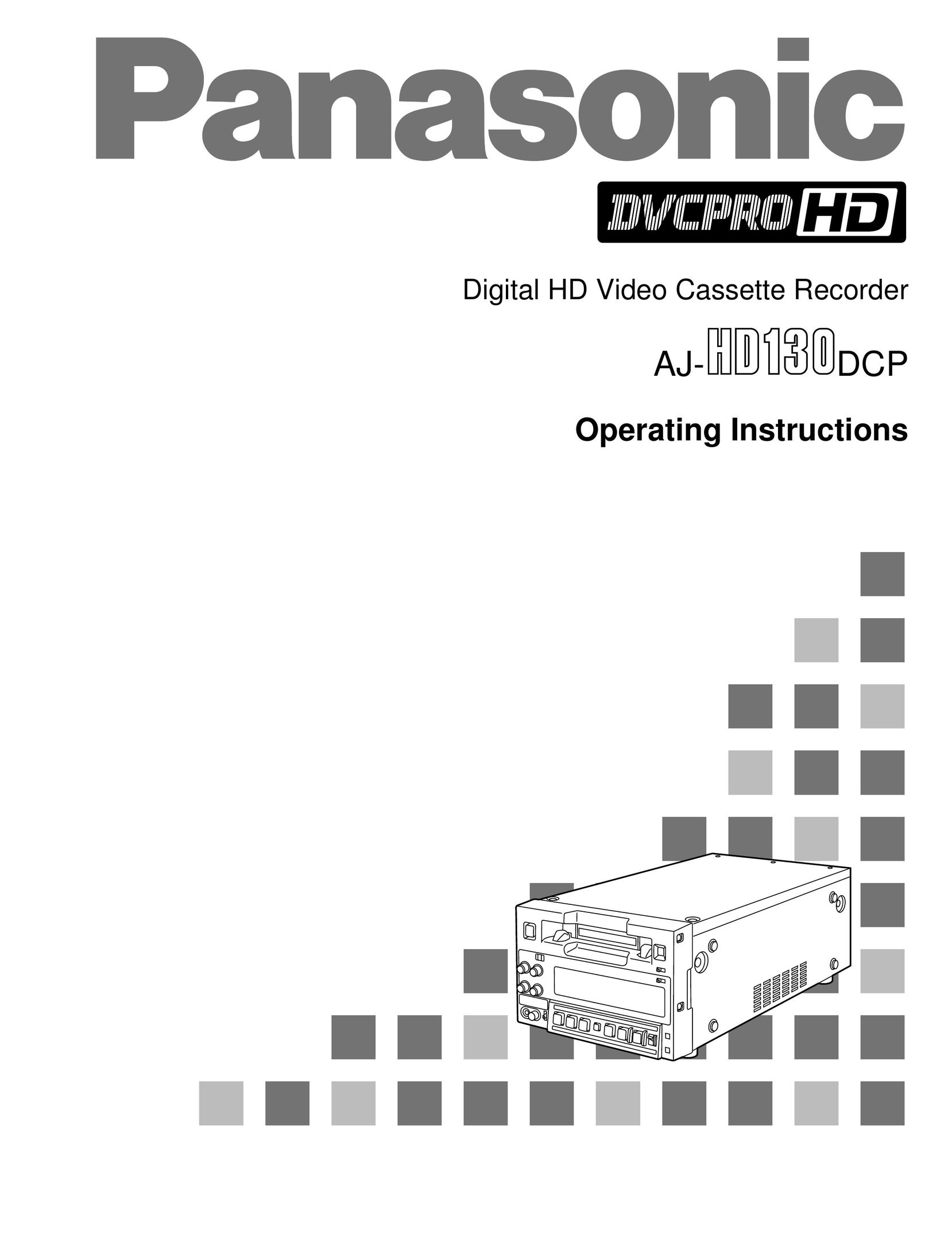 Panasonic AJ-HD130DCP VCR User Manual