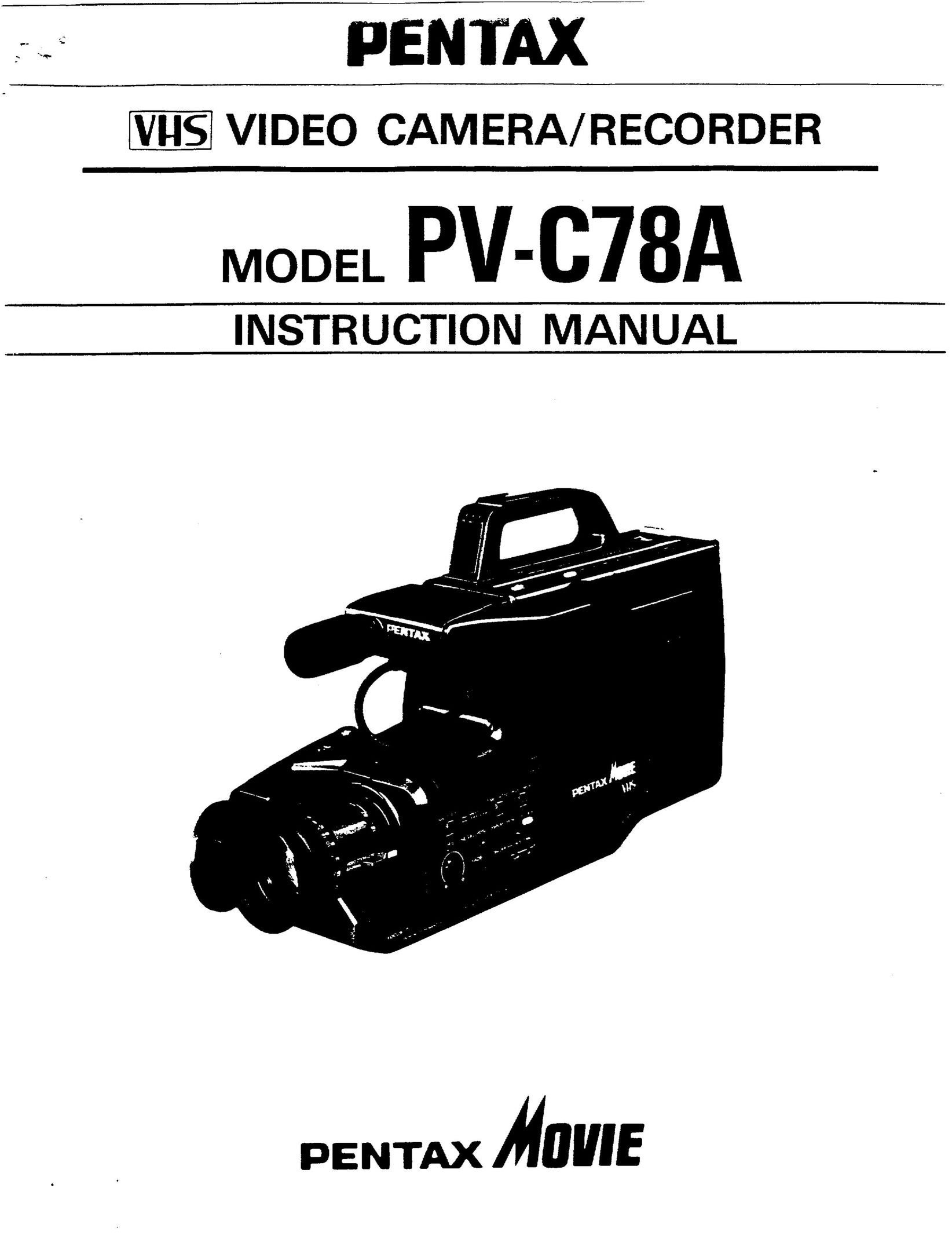 Pentax PV-C78A VCR User Manual