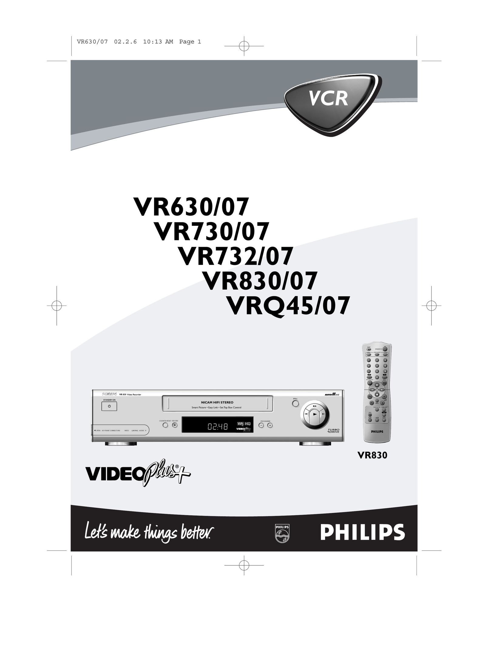 Polycom VR630/07 VCR User Manual