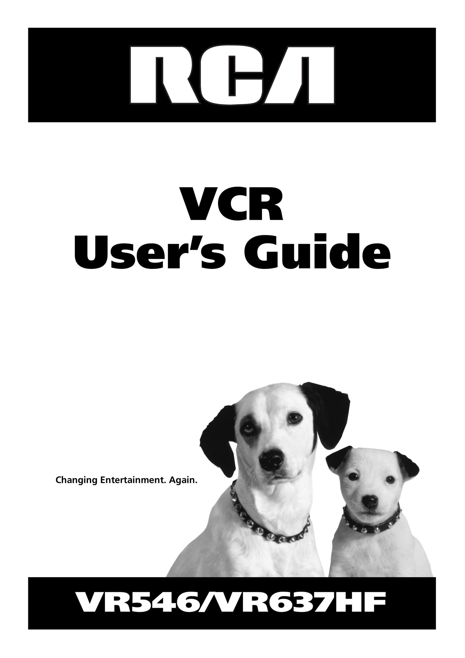 RCA VR546 VCR User Manual