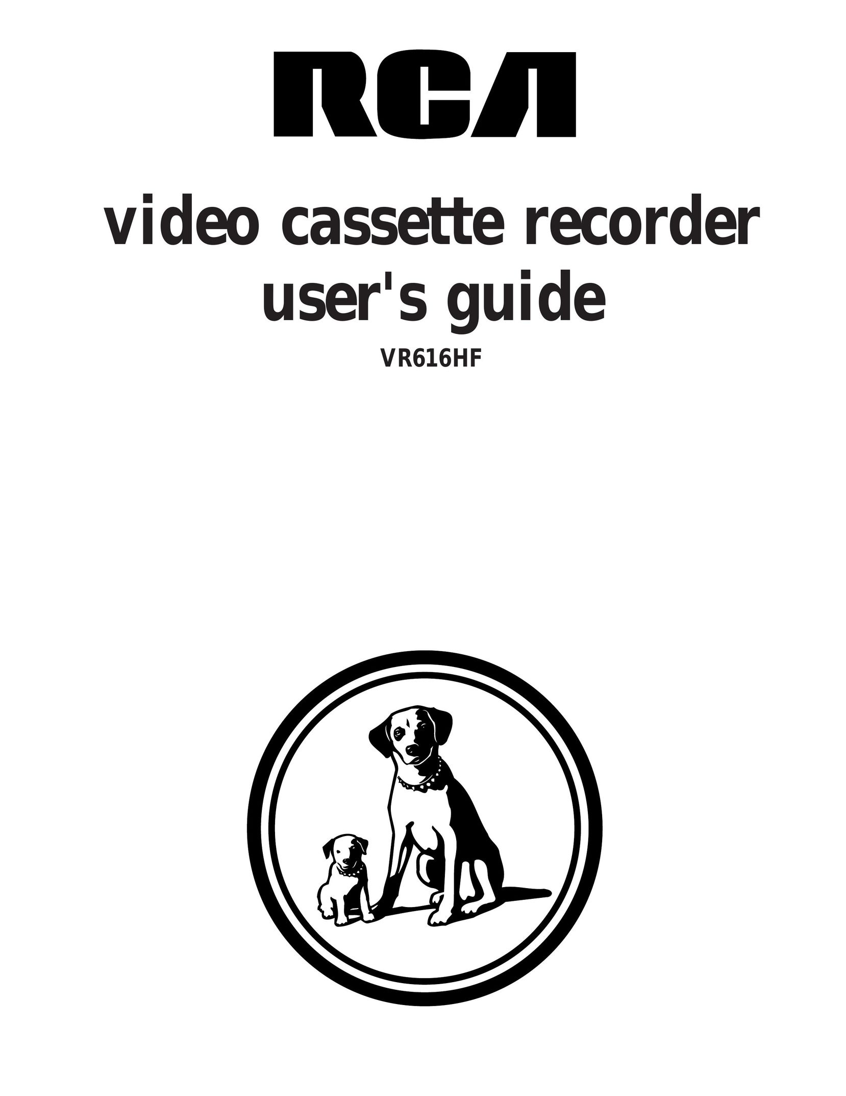 RCA VR616HF VCR User Manual