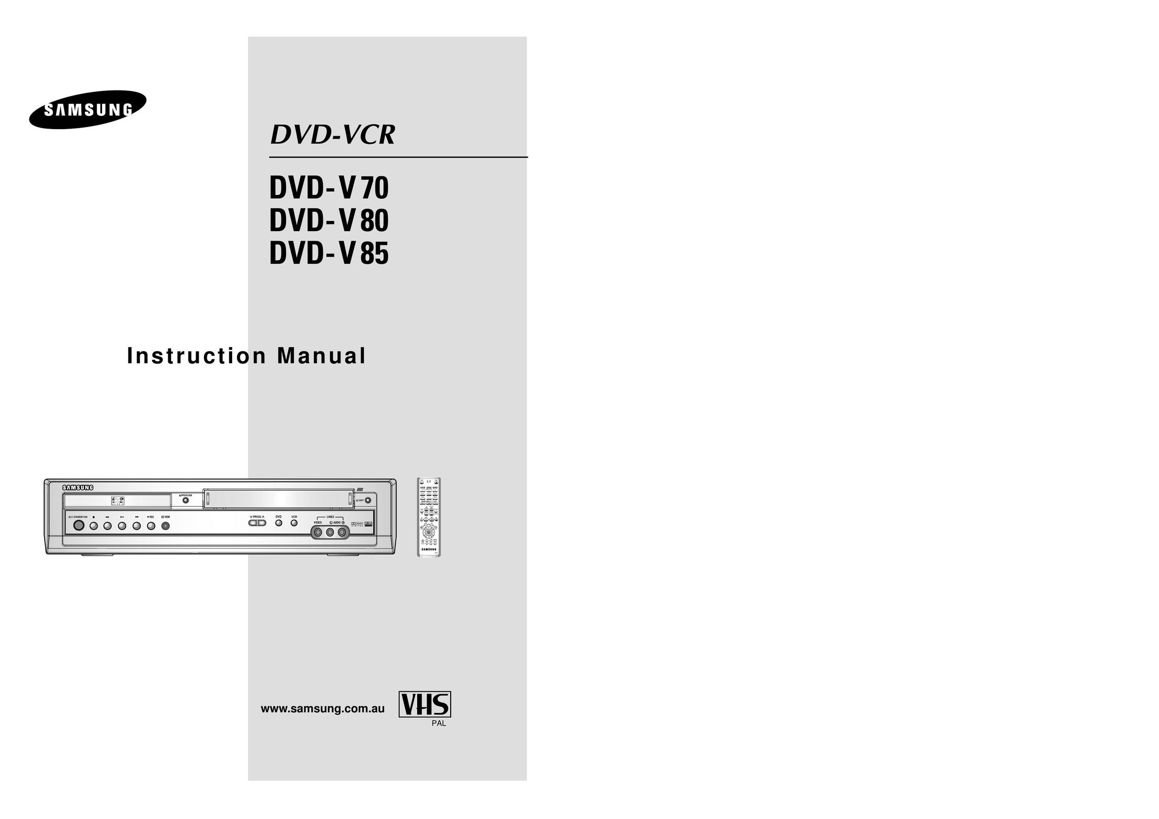 Samsung DVD-V70 VCR User Manual