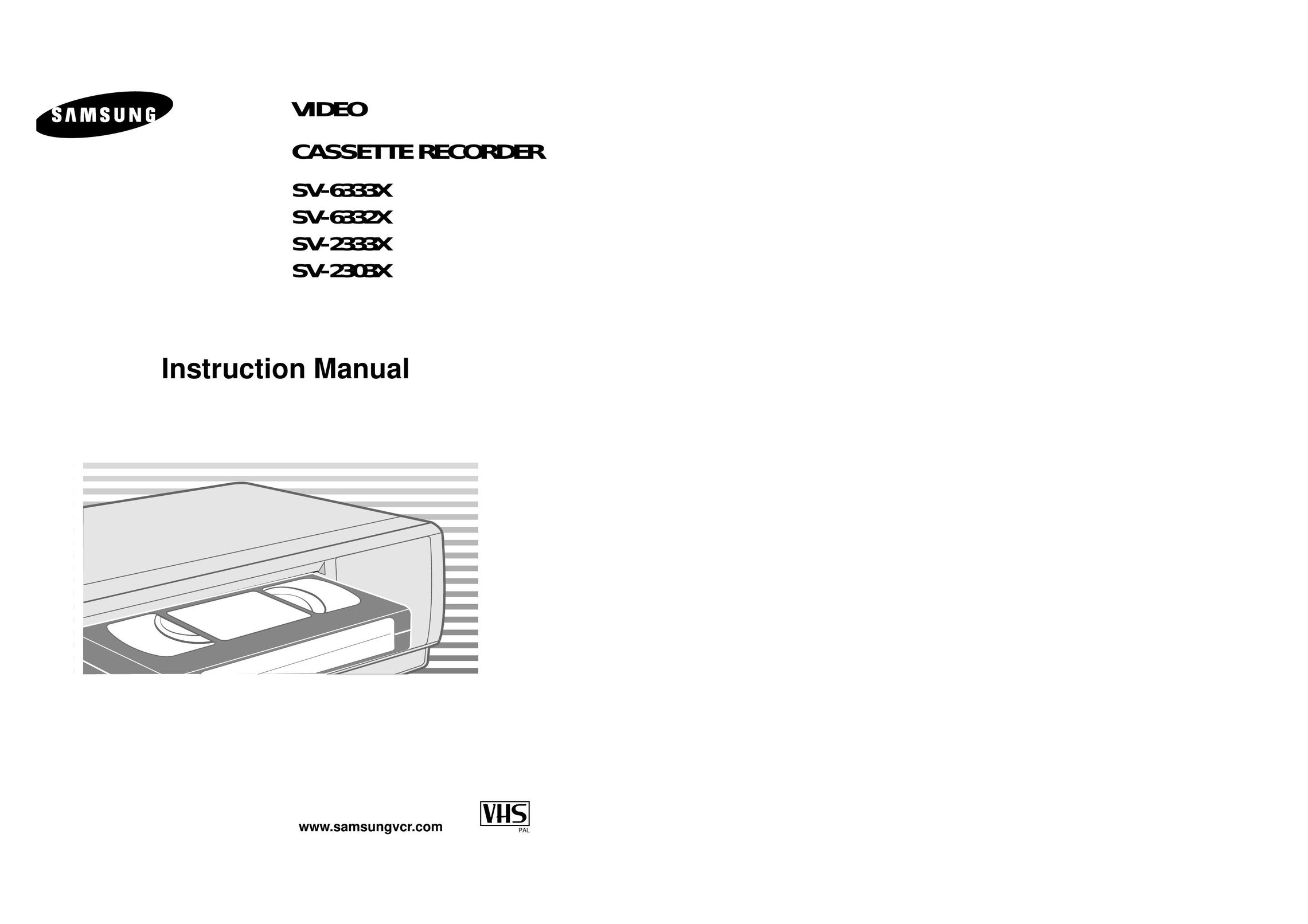 Samsung SV-2303X VCR User Manual