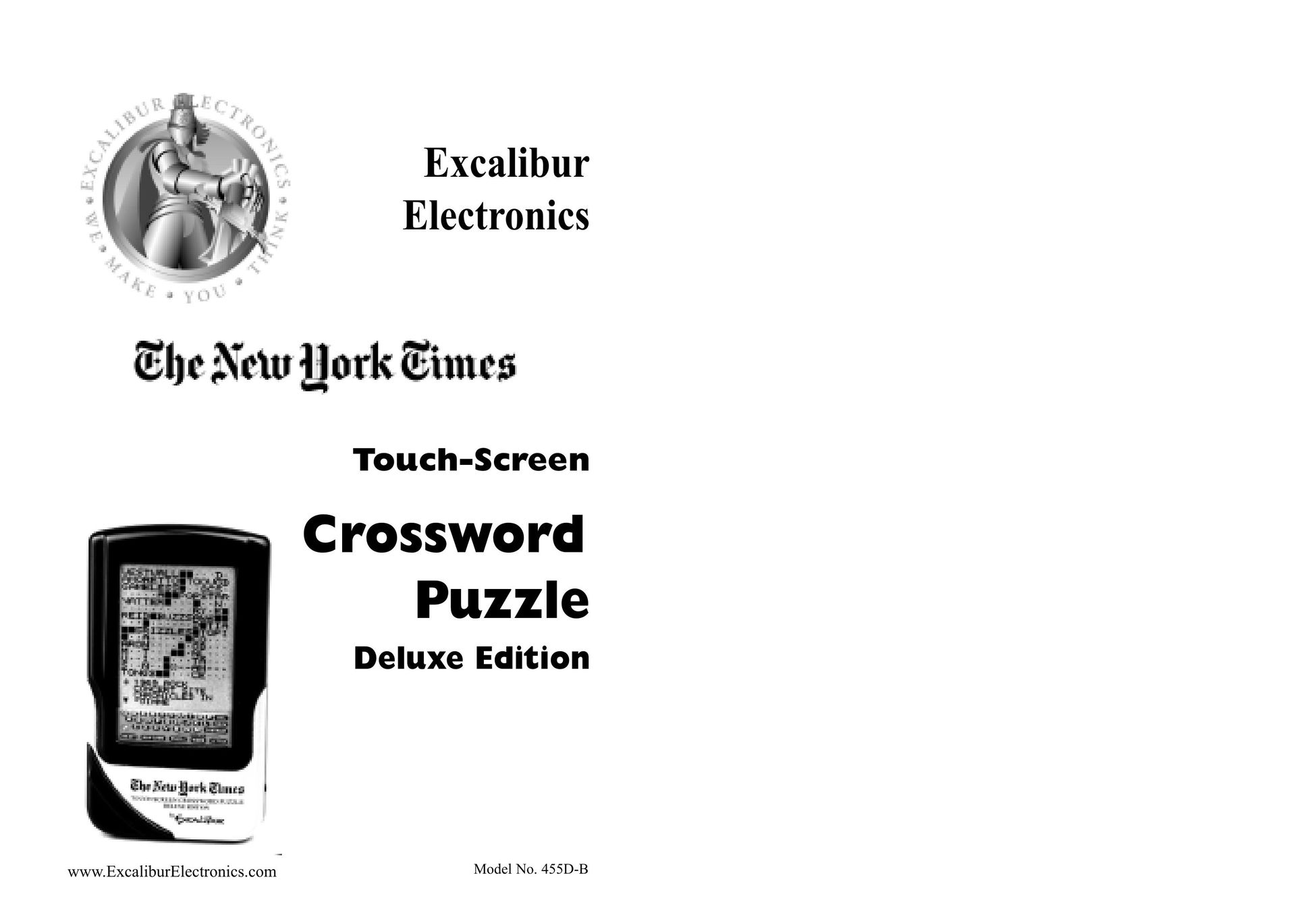 Excalibur electronic 455D Handheld Game System User Manual