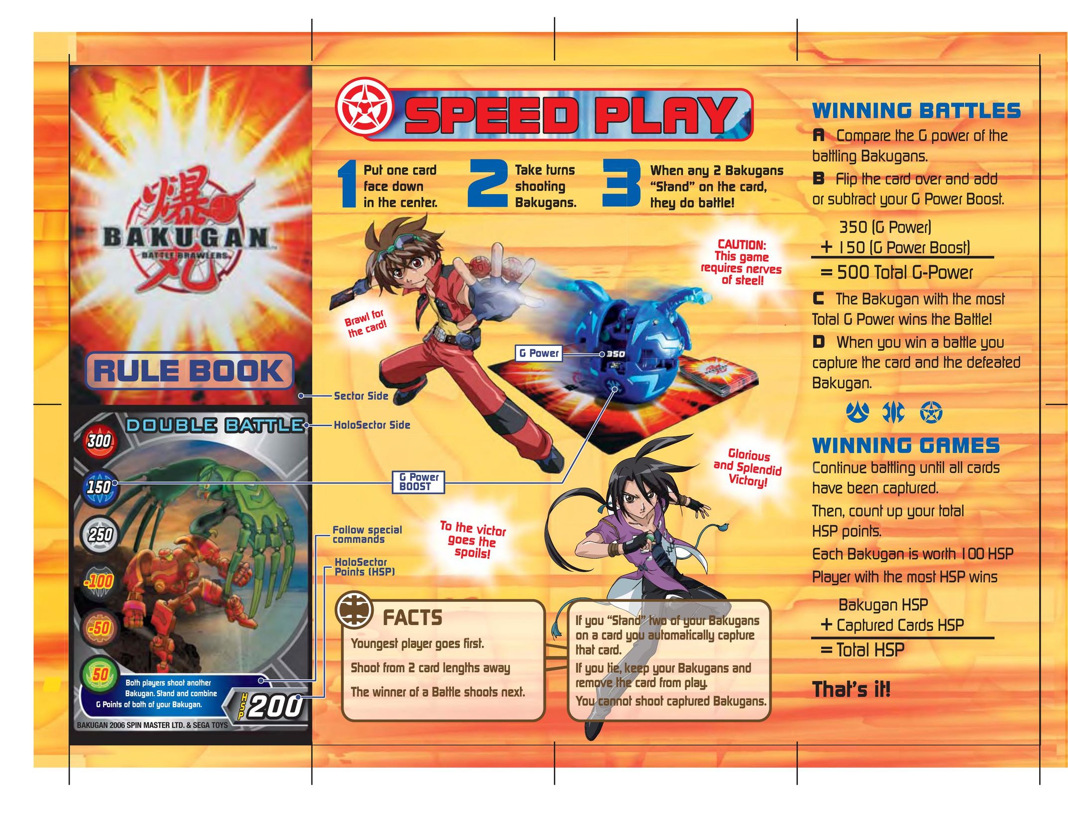 Spin Master Bakugan: Battle Brawlers Handheld Game System User Manual