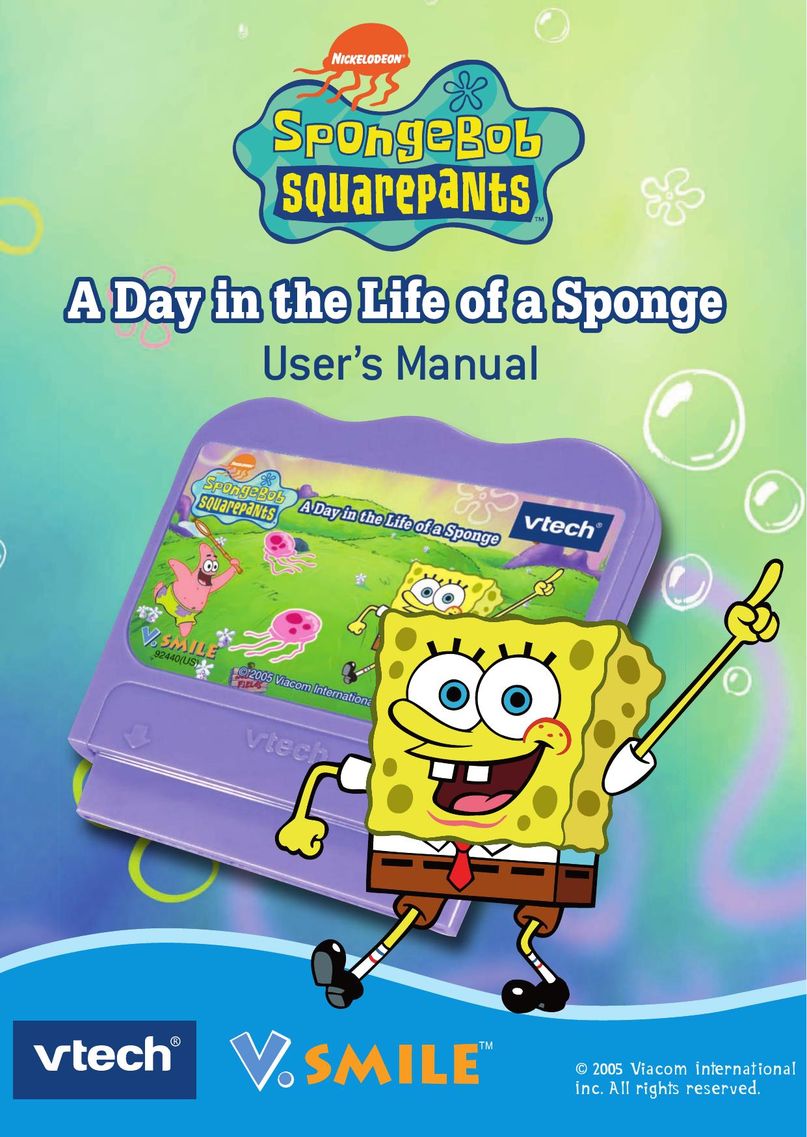 VTech A DAY IN THE LIFE OF SPONGE Handheld Game System User Manual