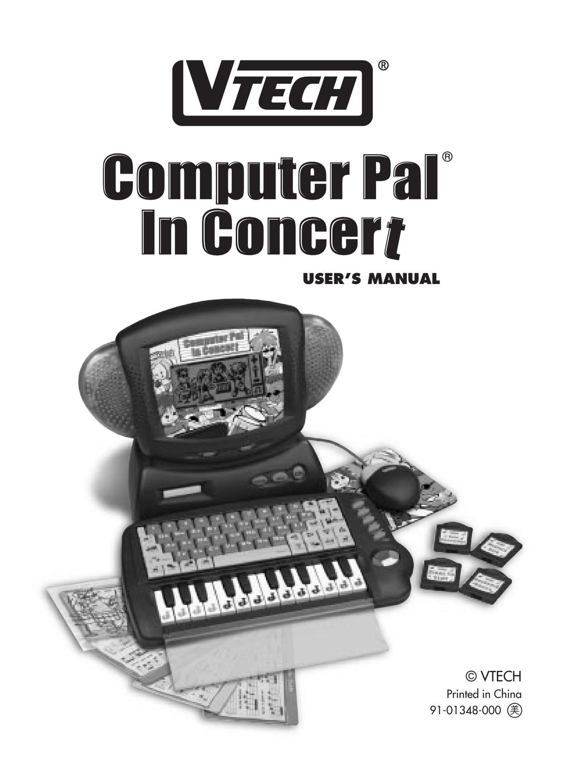 VTech Computer Pal In Concert Handheld Game System User Manual