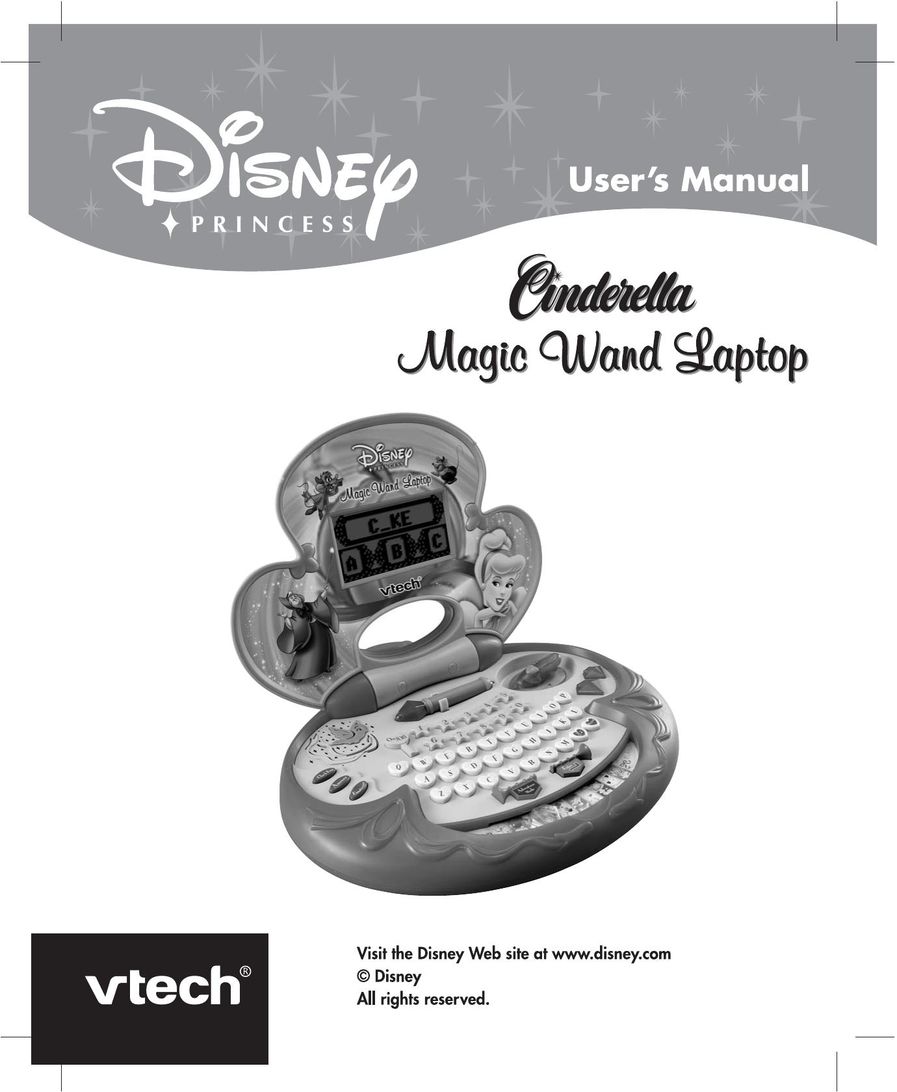 VTech Magic Wand Laptop Handheld Game System User Manual