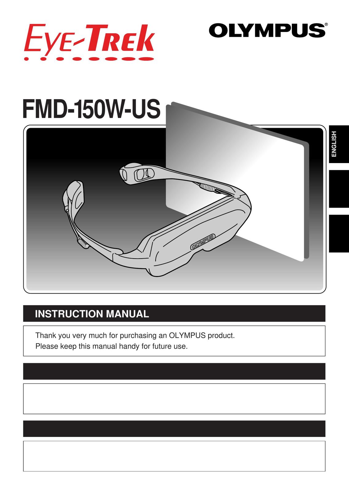 Olympus FMD-150W-US Video Eyeware User Manual
