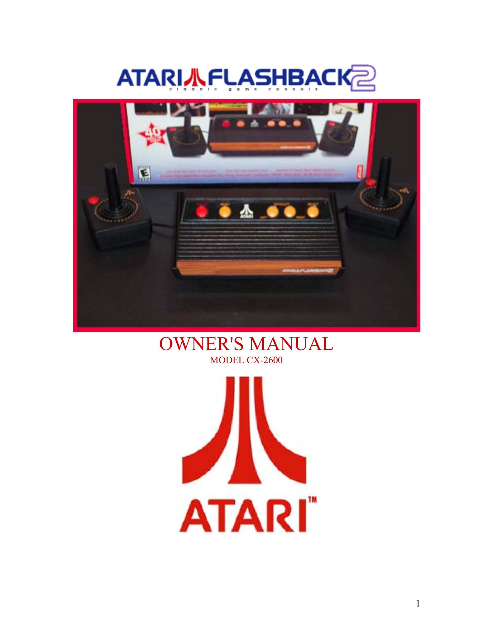 Atari CX-2600 Video Game Console User Manual