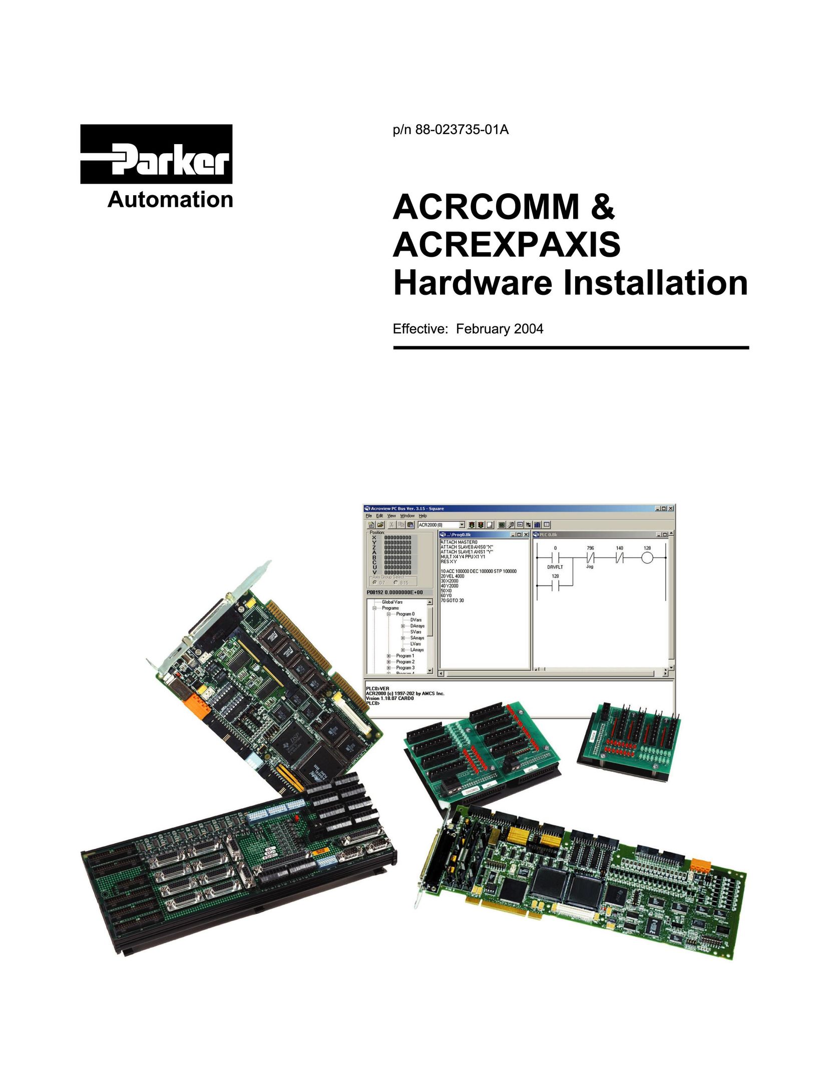 Parker Hannifin P/N88023735/01A Video Game Console User Manual