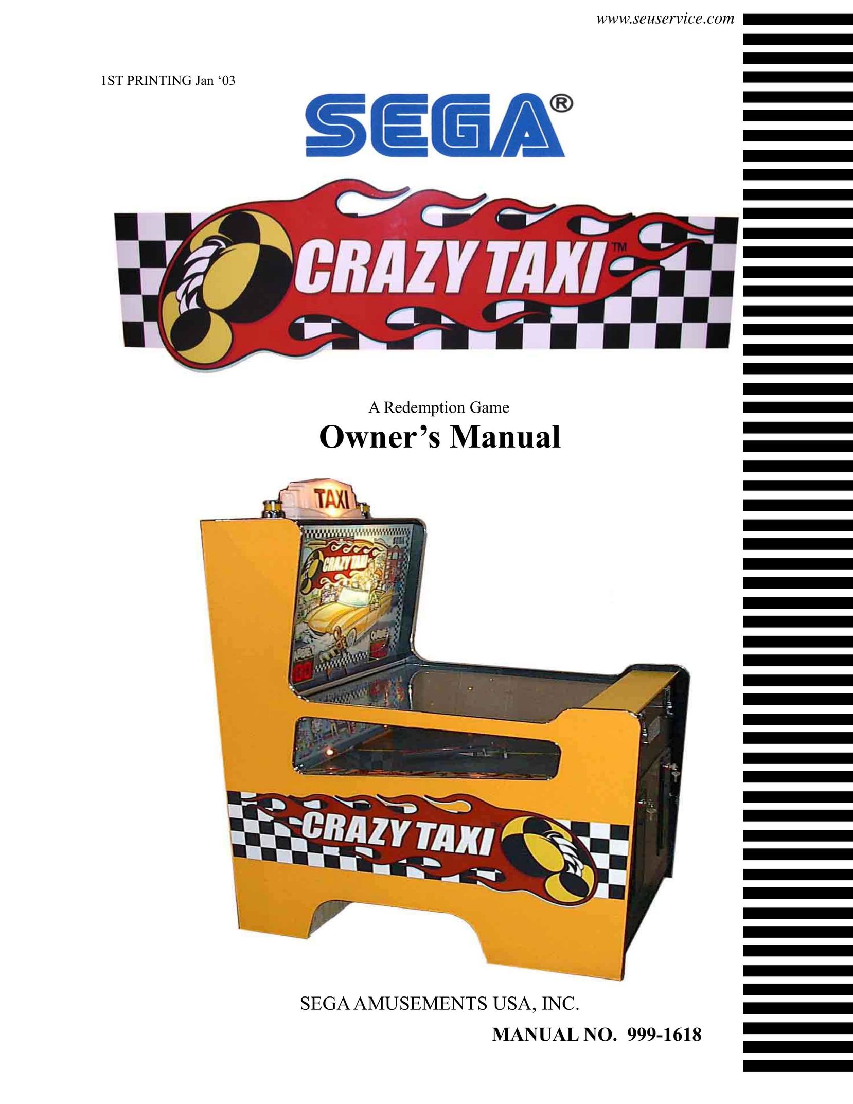 Sega 999-1618 Video Game Console User Manual