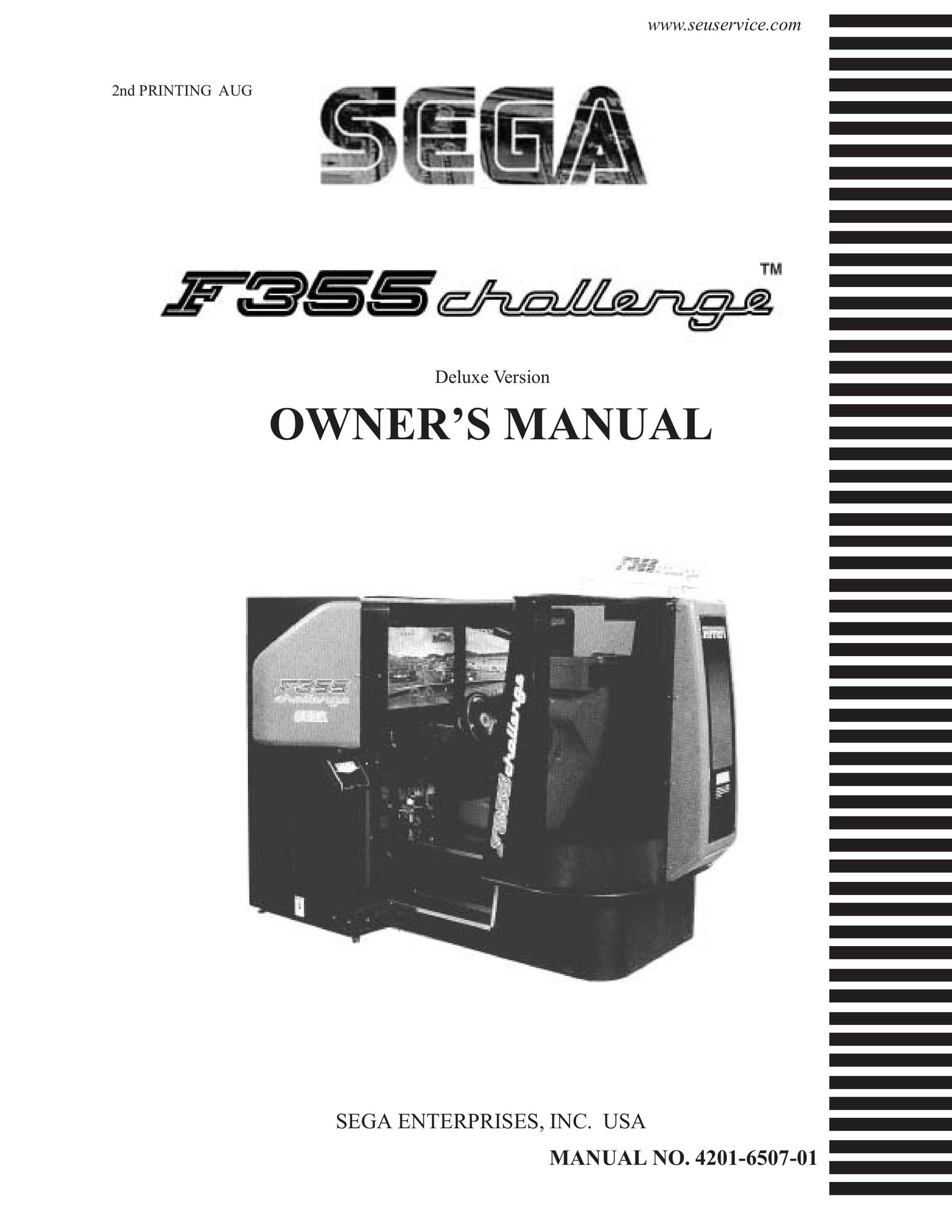 Sega F355 Video Game Console User Manual