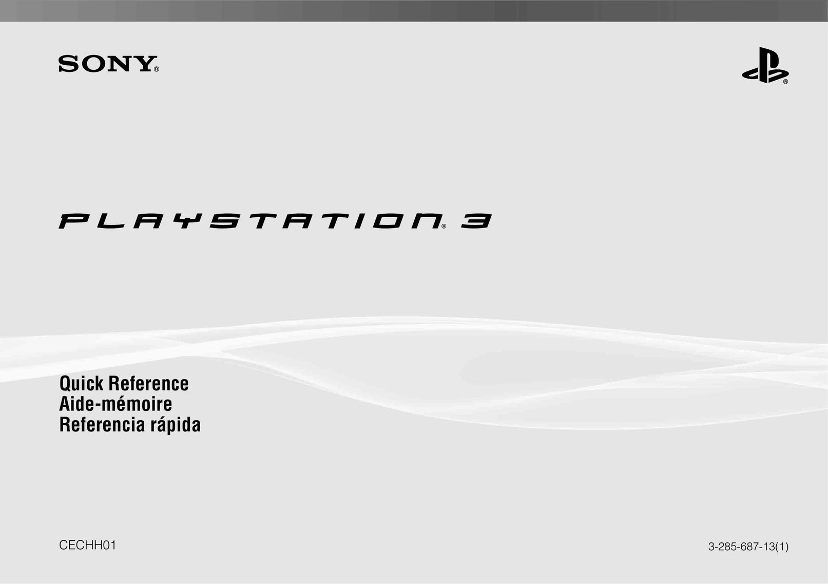 Sony 3-285-687-13 Video Game Console User Manual