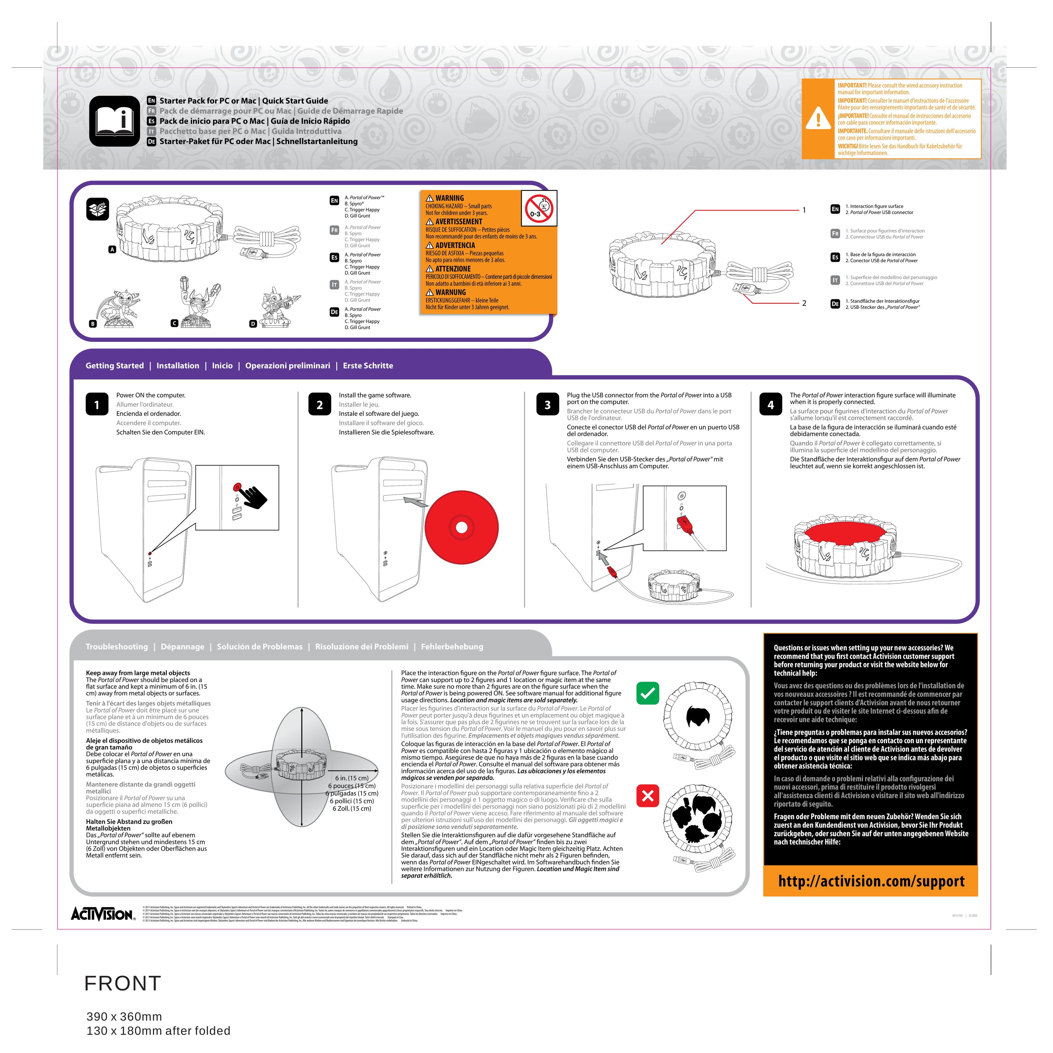 Activision Portal of Power Video Game Controller User Manual