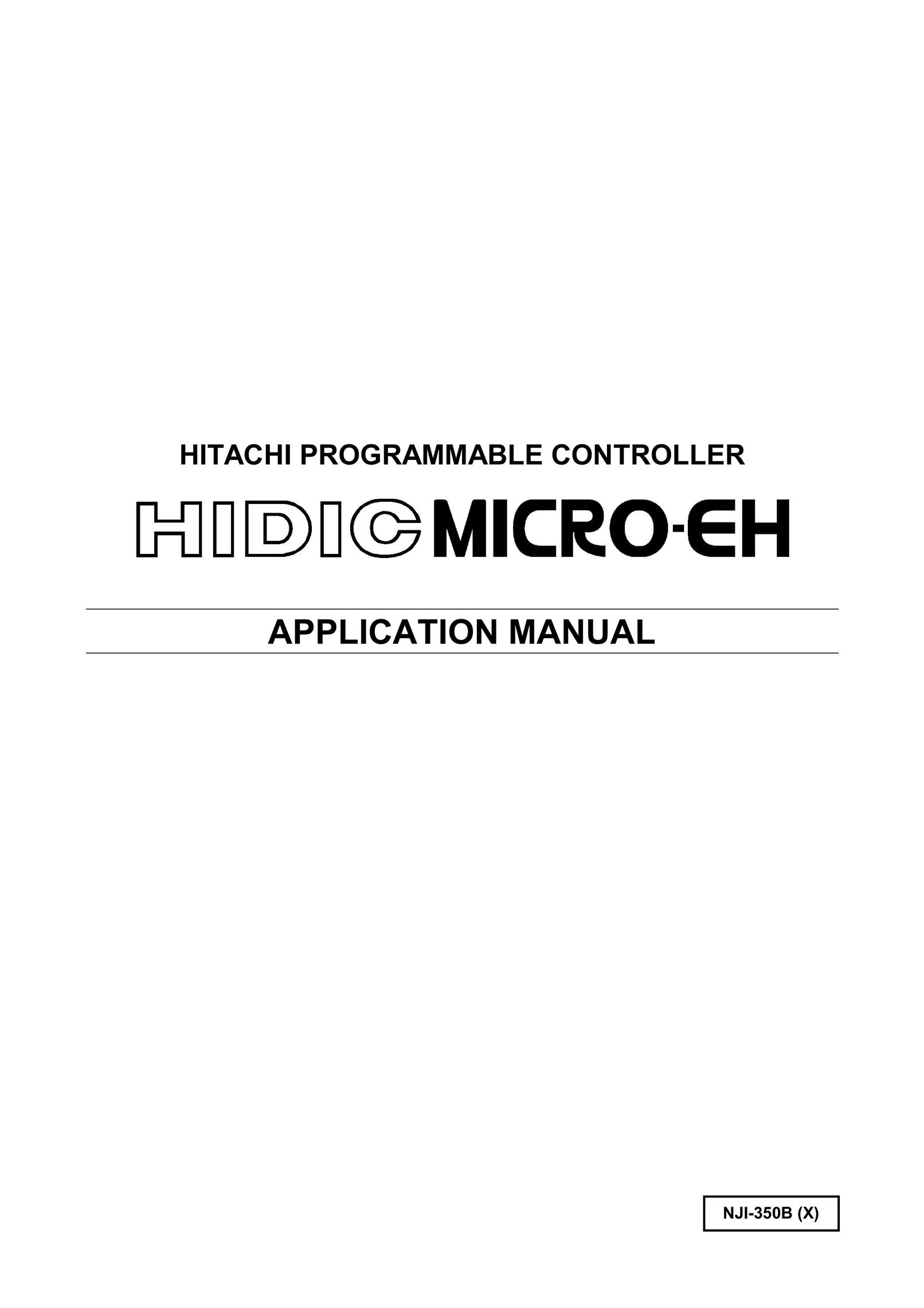 Hitachi NJI-350B Video Game Controller User Manual